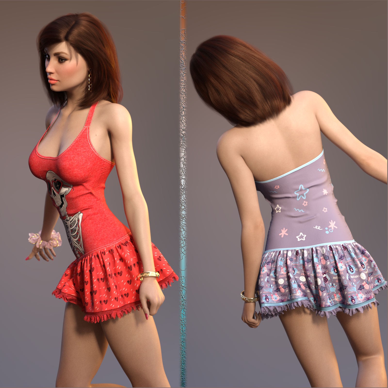 DA-Sweetheart for dForce Little Rebel Outfit by Sveva by N/A
