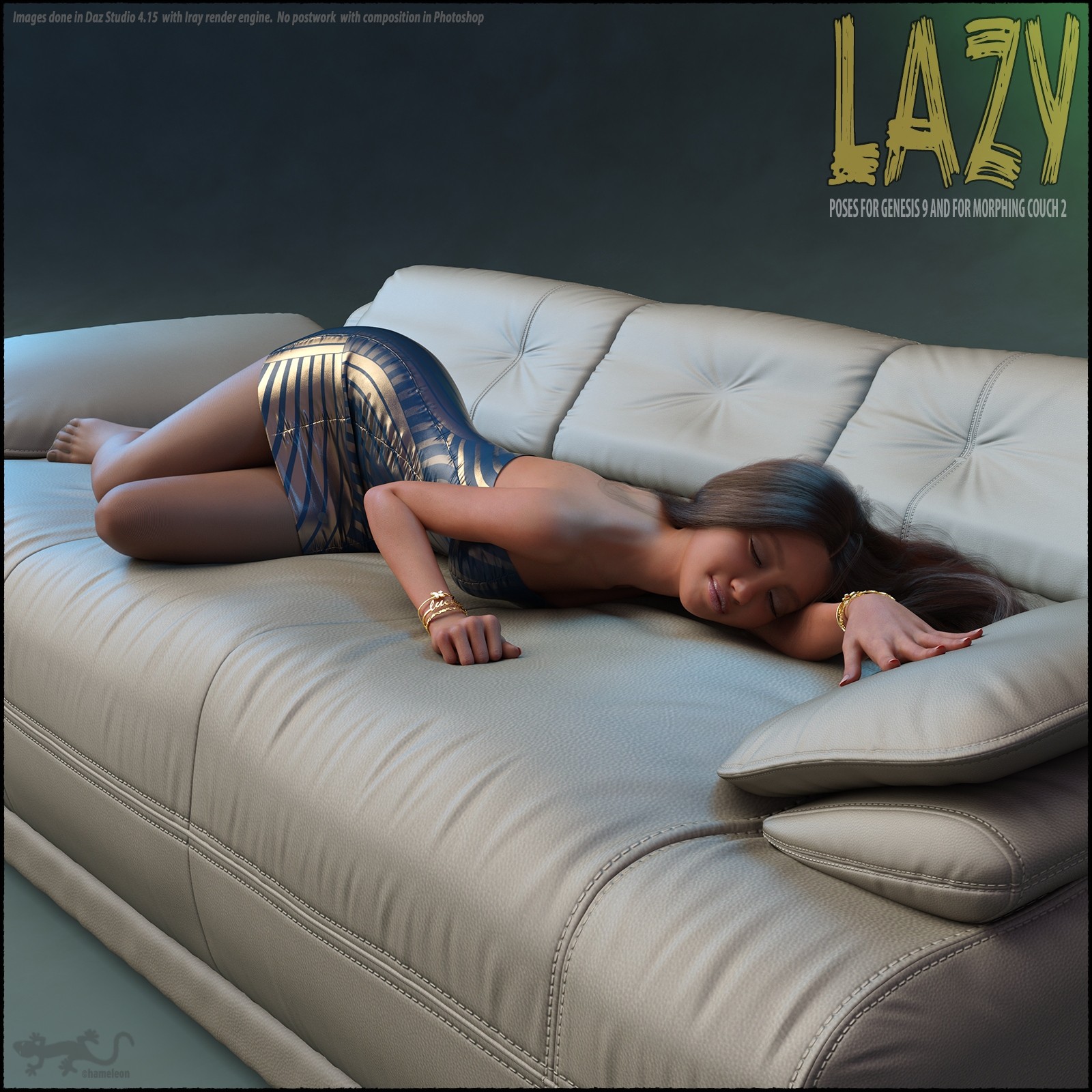 Lazy - Poses for Genesis 9 by N/A