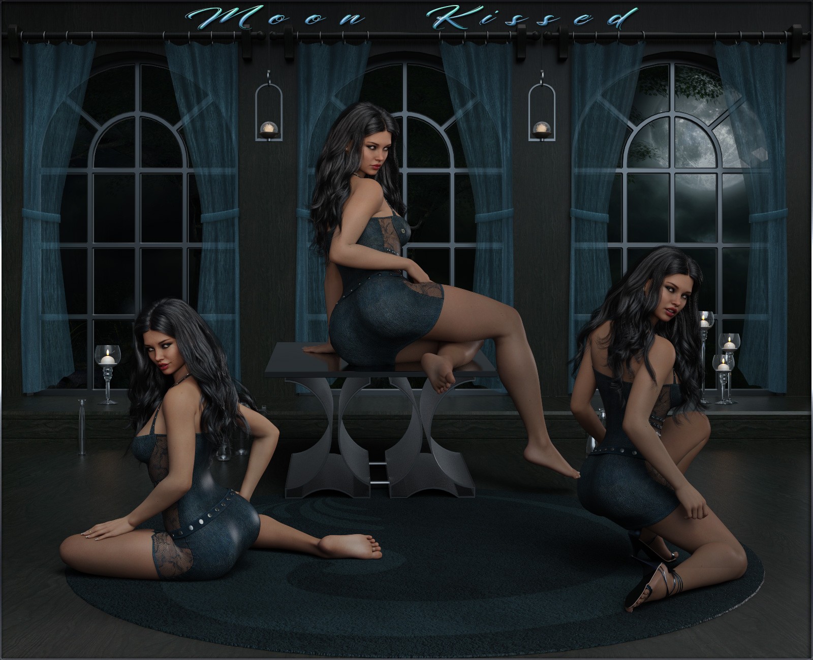Moon Kissed - Poses G9F-G8F-G3F by N/A