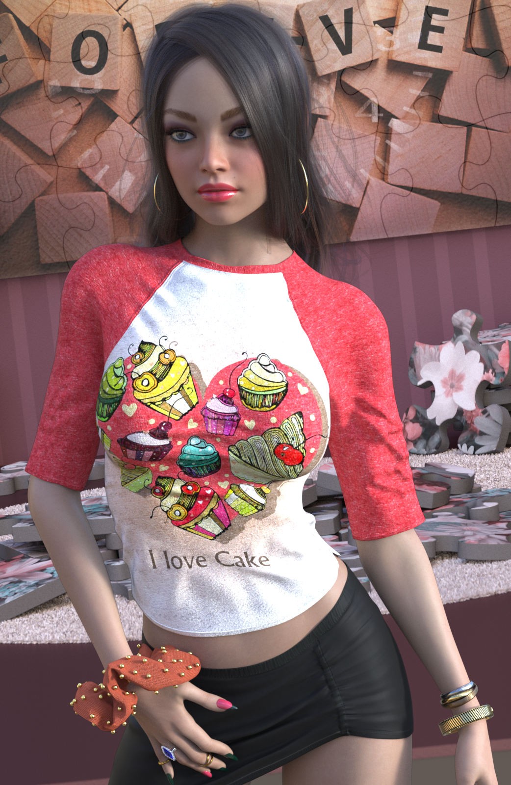 DA-Statements for dForce 3 Quarter Sleeve Top by Sveva by N/A