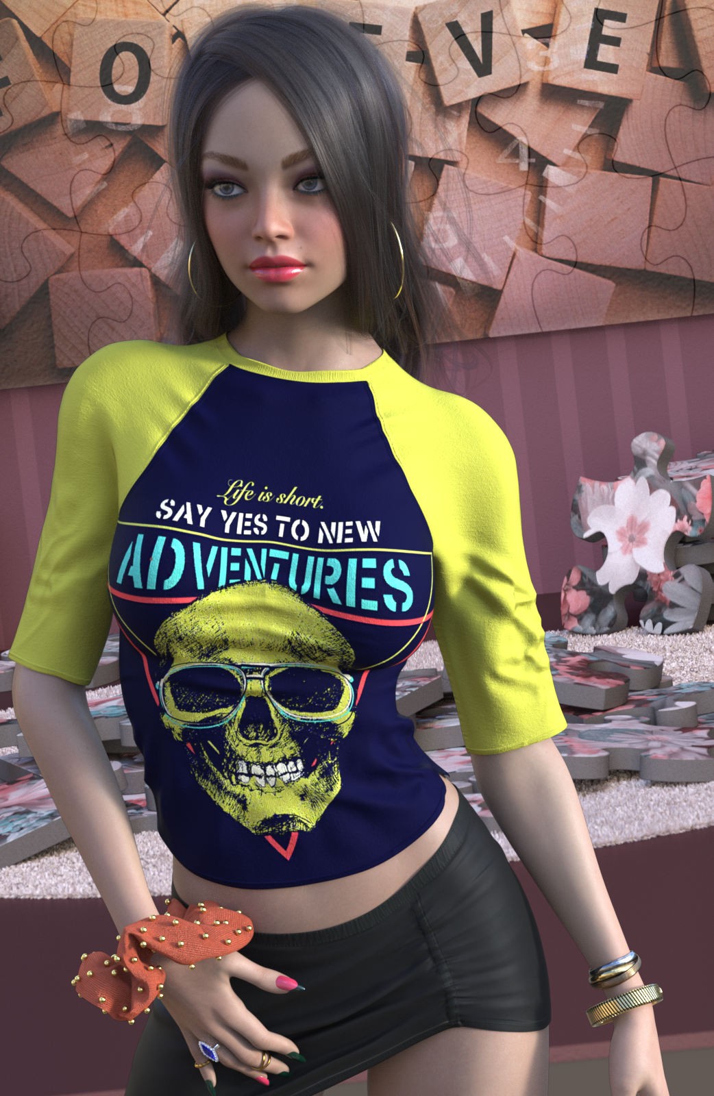 DA-Statements for dForce 3 Quarter Sleeve Top by Sveva by N/A