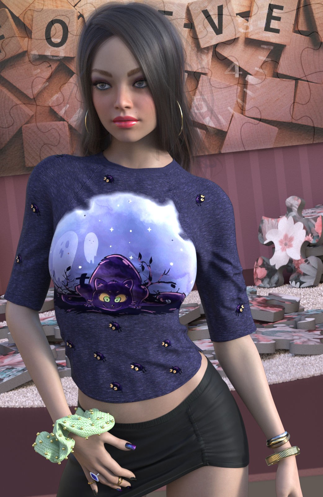 DA-Statements for dForce 3 Quarter Sleeve Top by Sveva by N/A