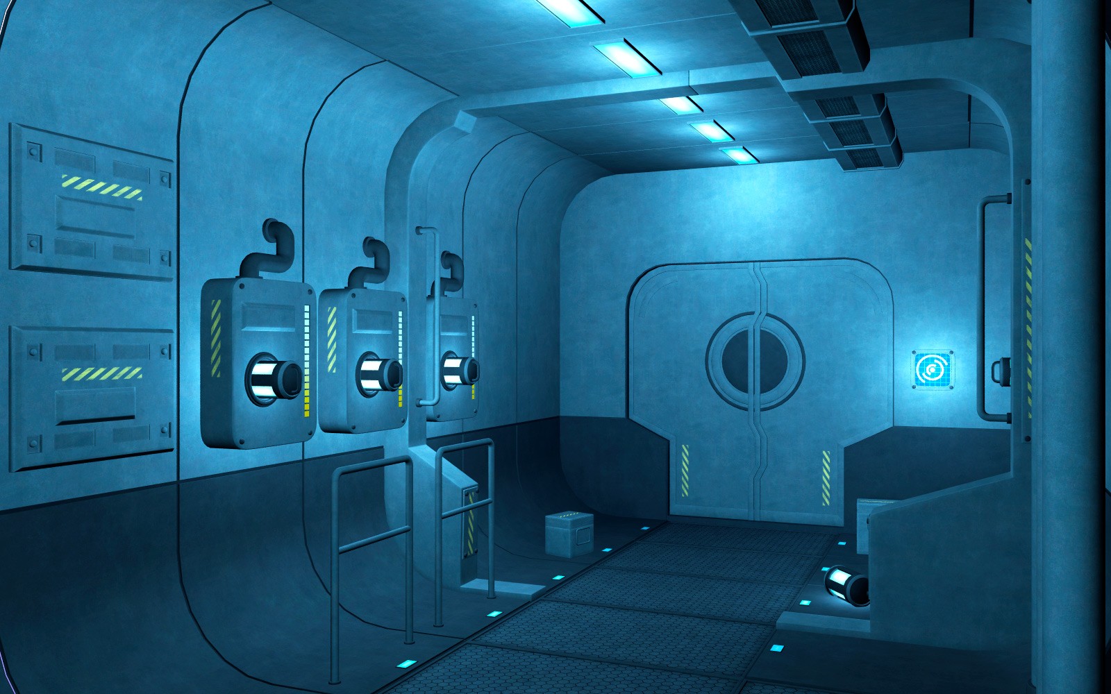 Moon base corridor for Daz Studio by N/A
