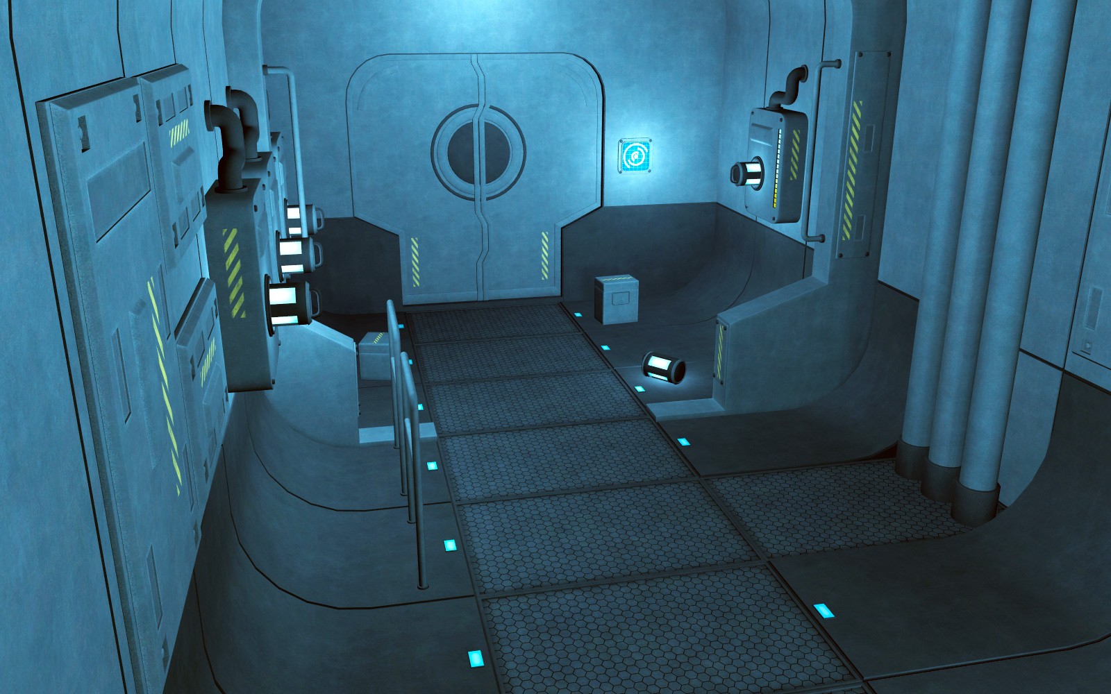 Moon base corridor for Daz Studio by N/A