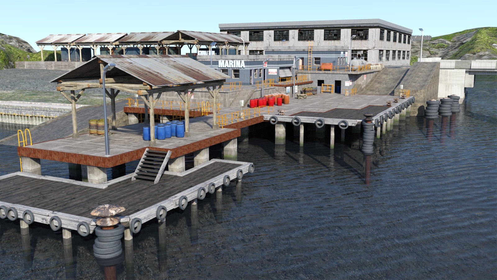 1stB InLand Marina iRay & 3DL by N/A