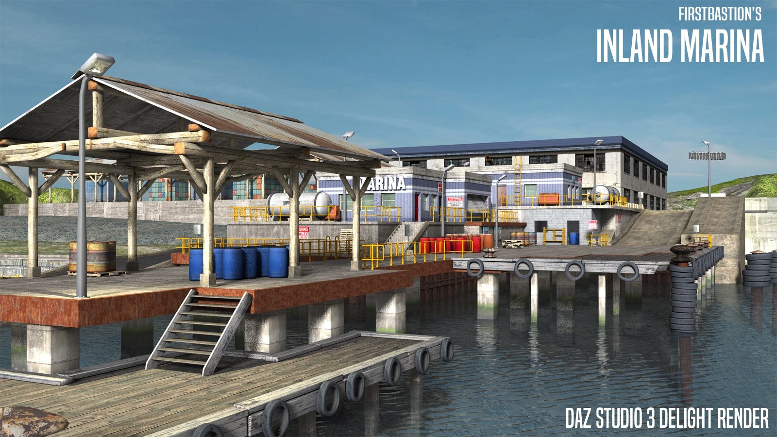 1stB InLand Marina iRay & 3DL by N/A