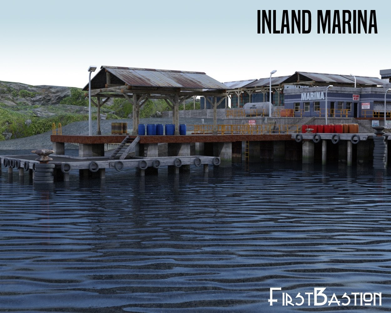1stB InLand Marina iRay & 3DL by N/A