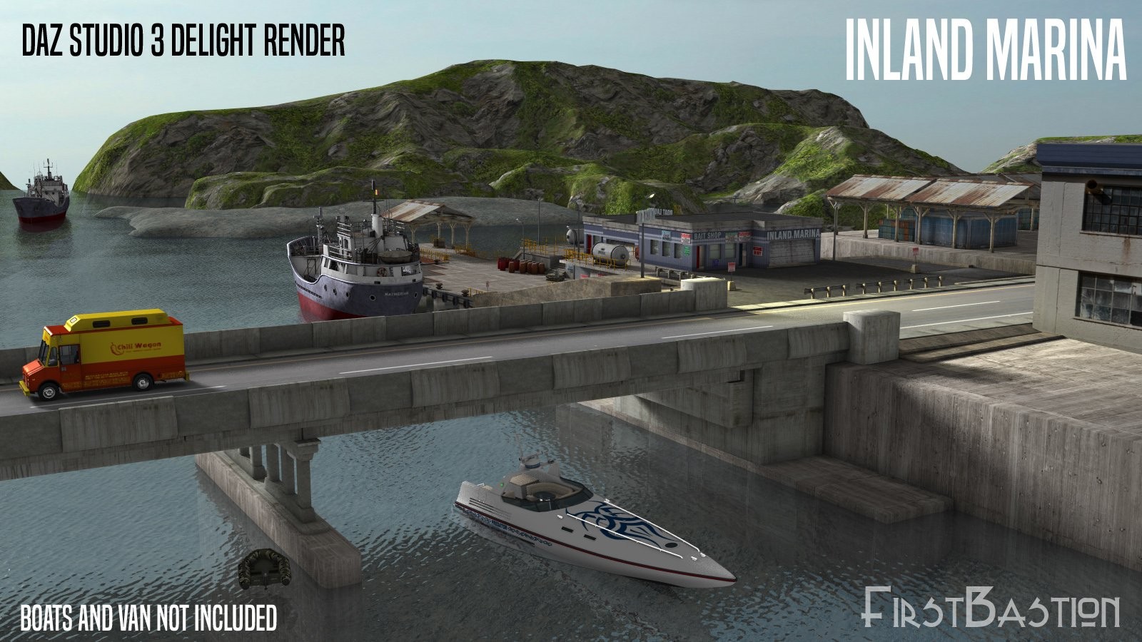 1stB InLand Marina iRay & 3DL by N/A