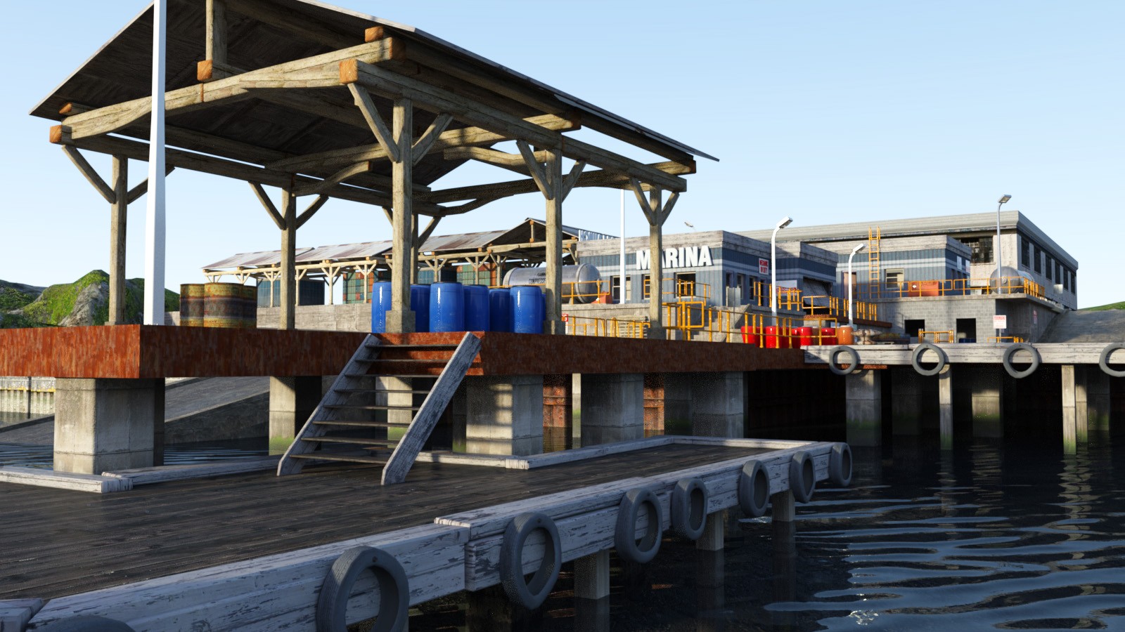 1stB InLand Marina iRay & 3DL by N/A