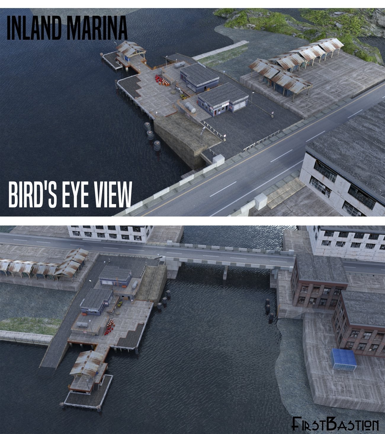 1stB InLand Marina iRay & 3DL by N/A