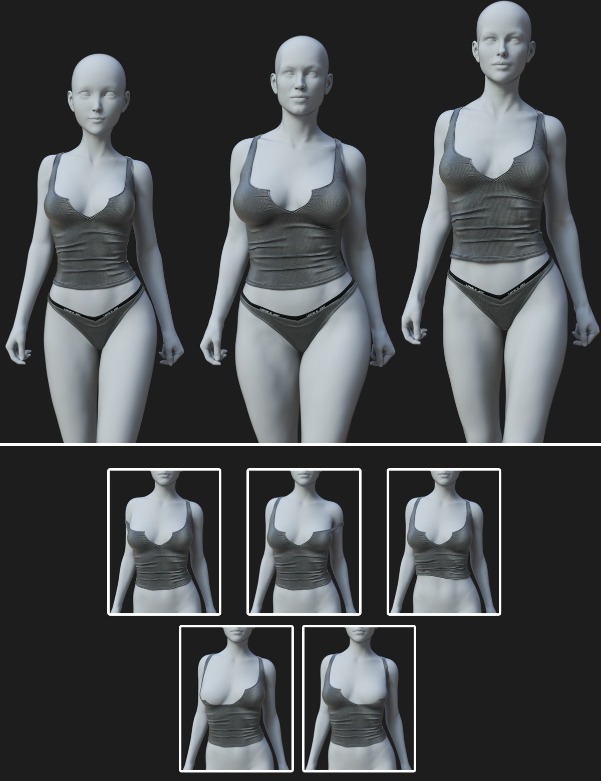 dForce Love and Joy Underwear Genesis8-8.1Female by N/A