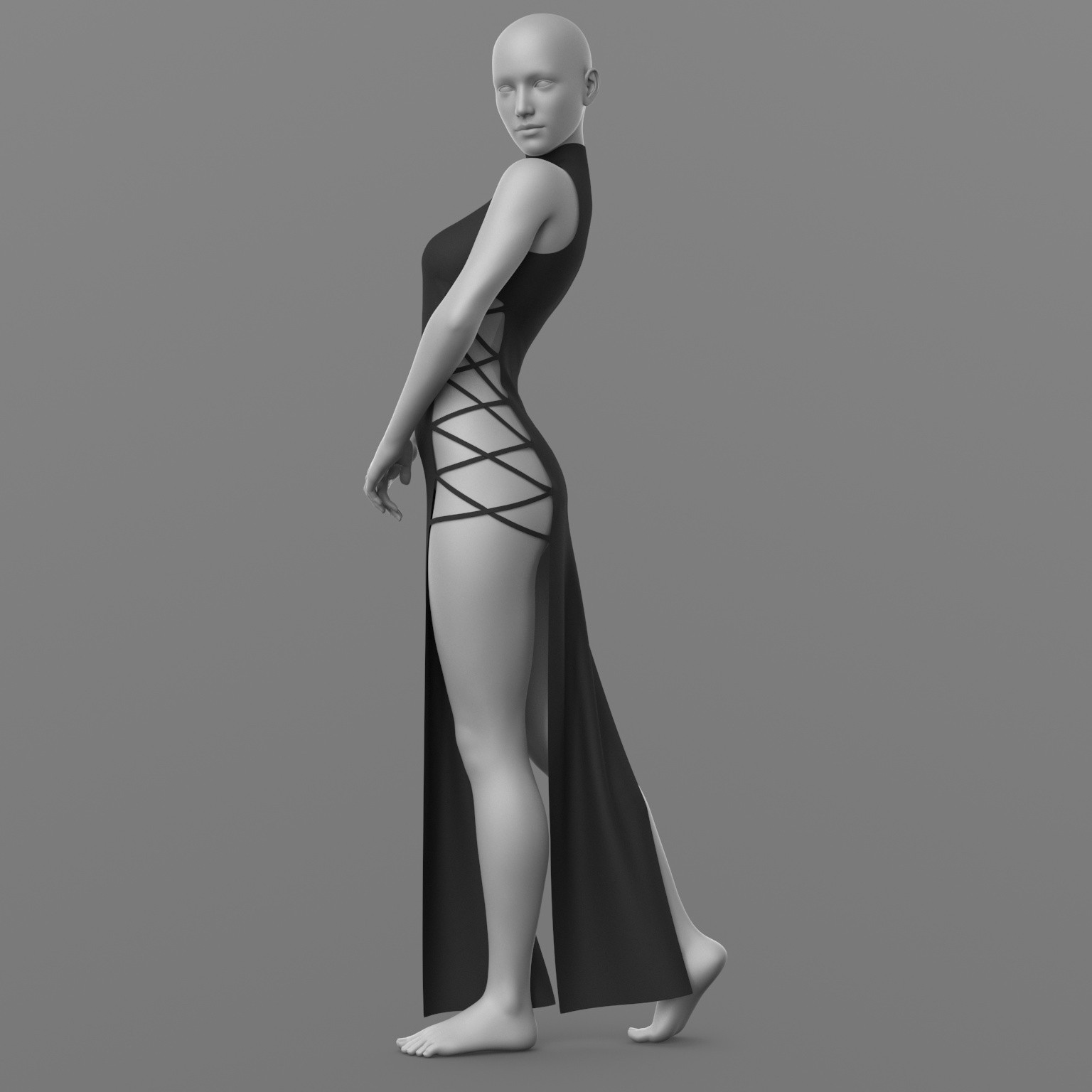 Dress Ribbons G8 Female by N/A