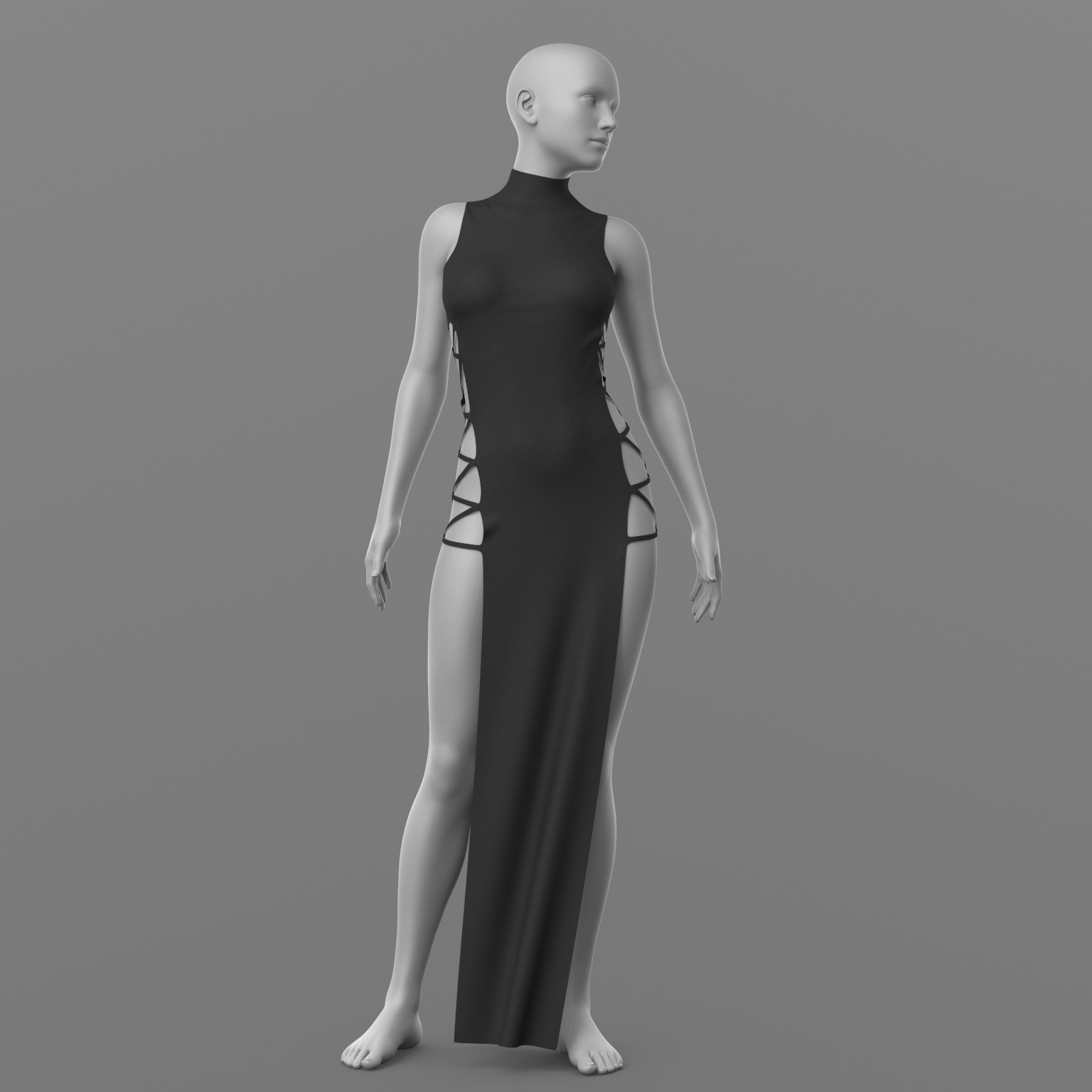 Dress Ribbons G8 Female by N/A