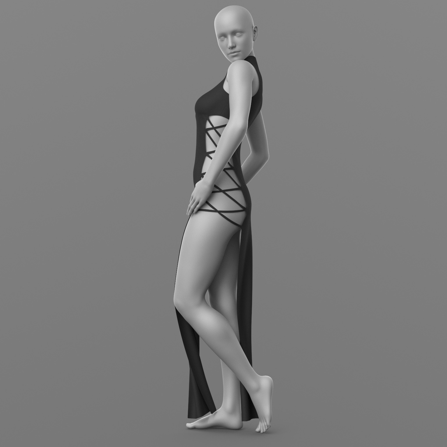 Dress Ribbons G8 Female by N/A