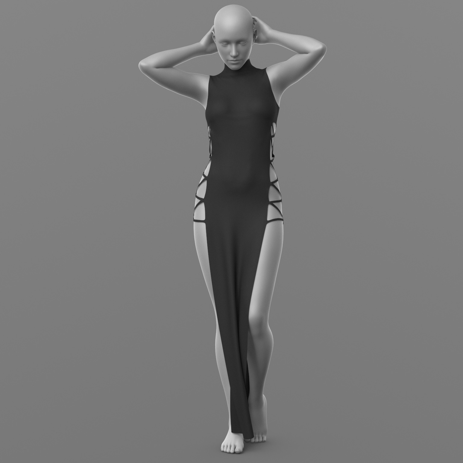Dress Ribbons G8 Female by N/A