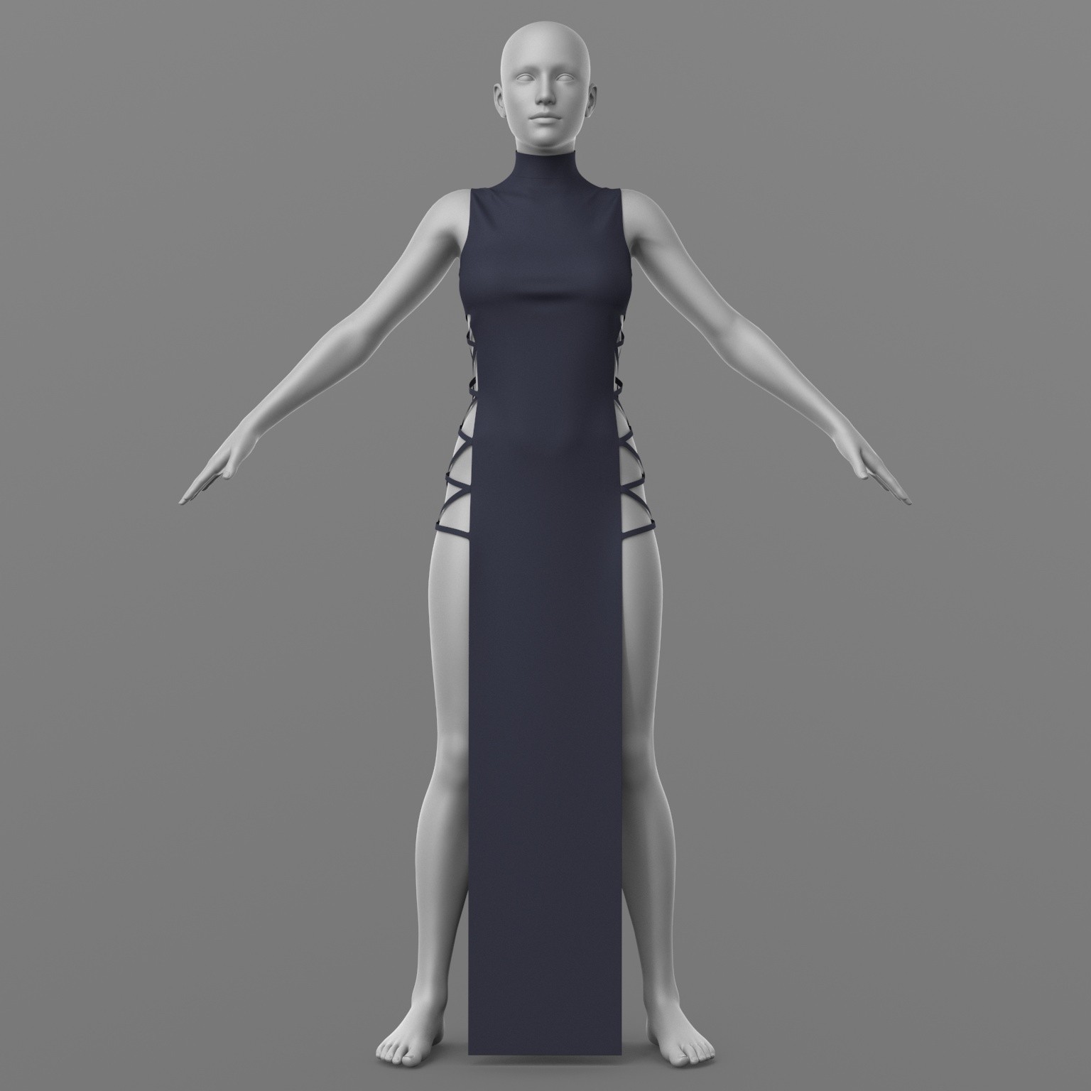 Dress Ribbons G8 Female by N/A