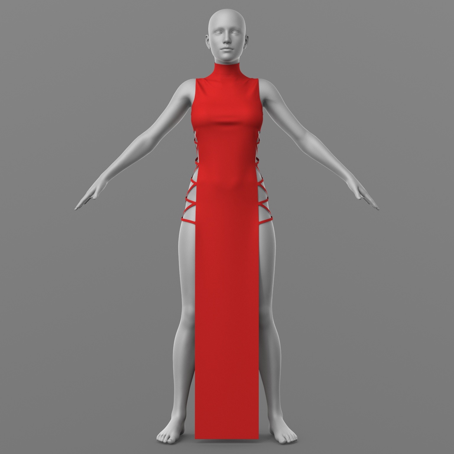 Dress Ribbons G8 Female by N/A