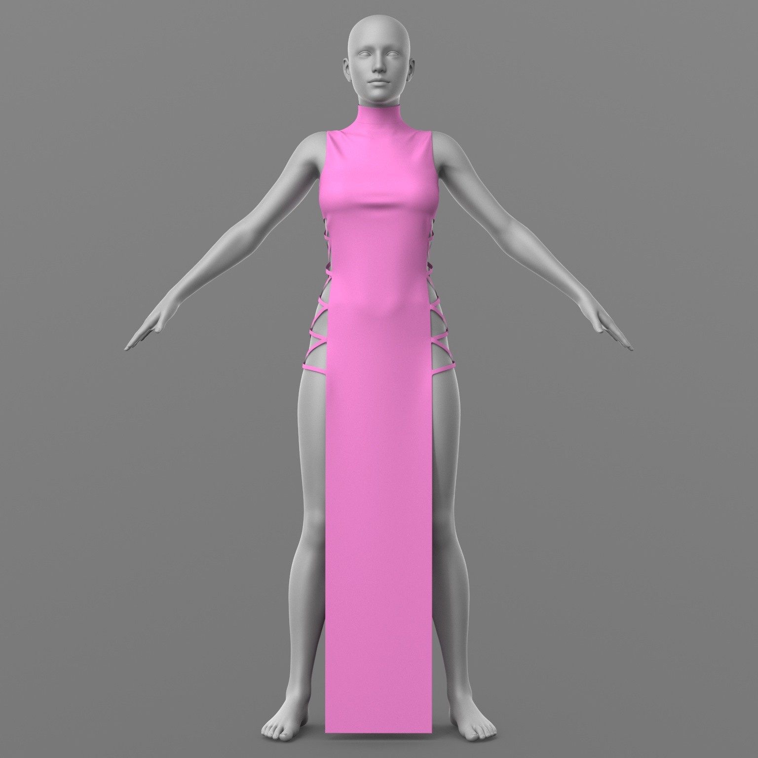 Dress Ribbons G8 Female by N/A
