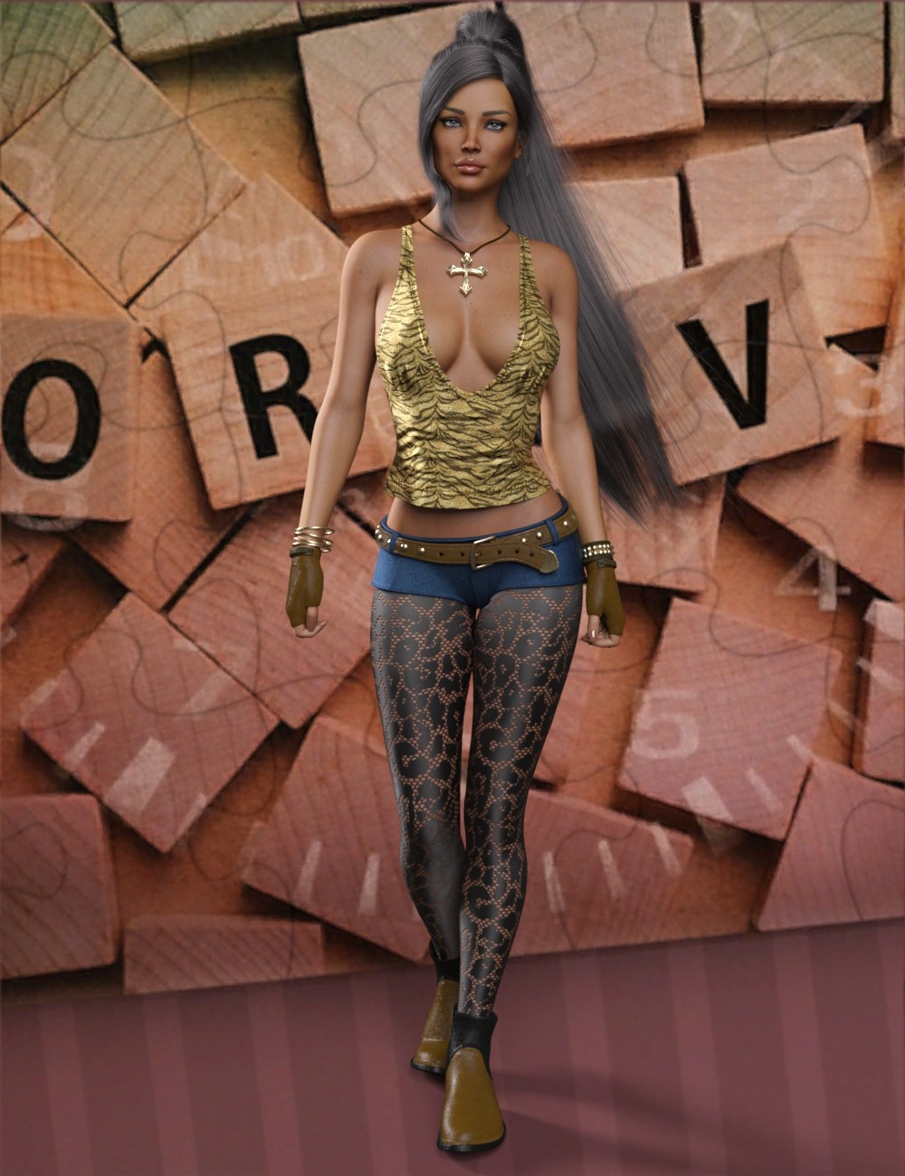VERSUS - Exnem dForce Rockstar for Genesis 8 Female by N/A