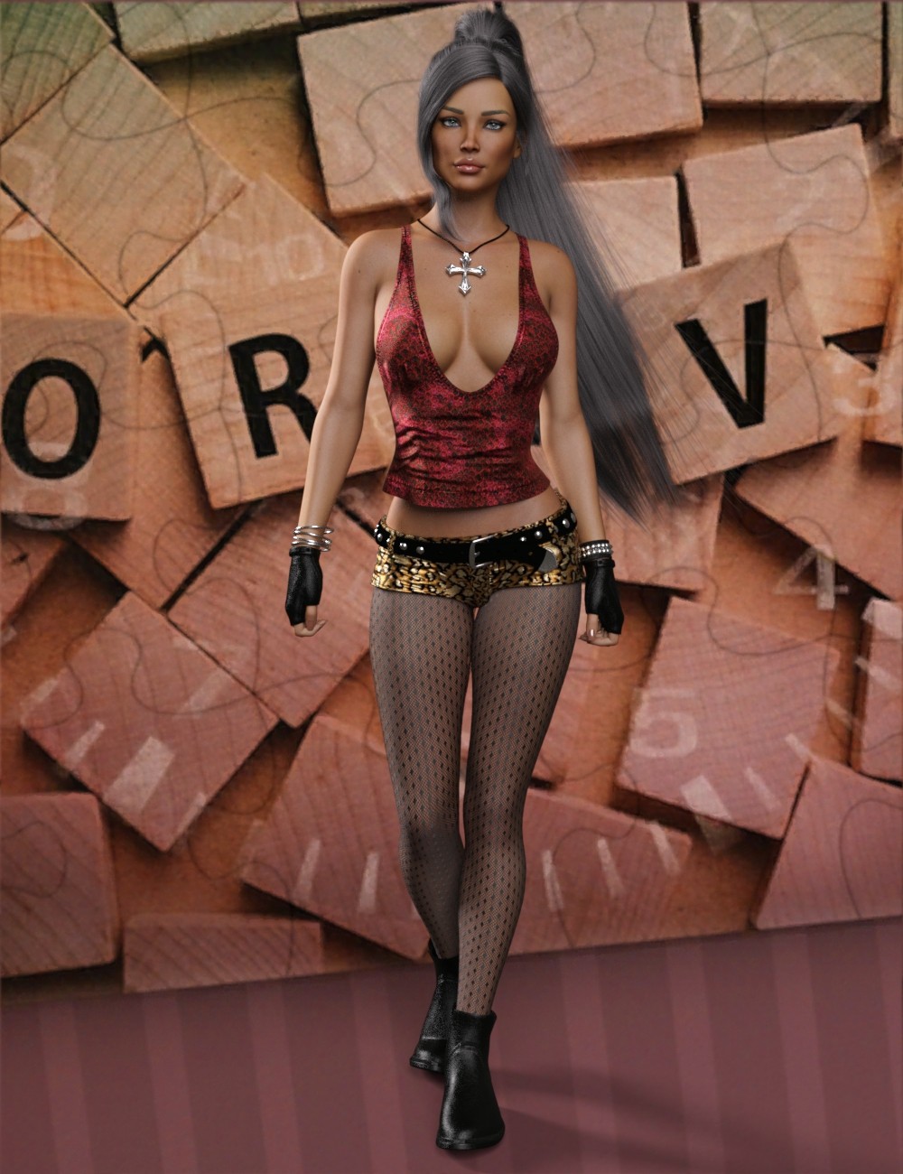 VERSUS - Exnem dForce Rockstar for Genesis 8 Female by N/A