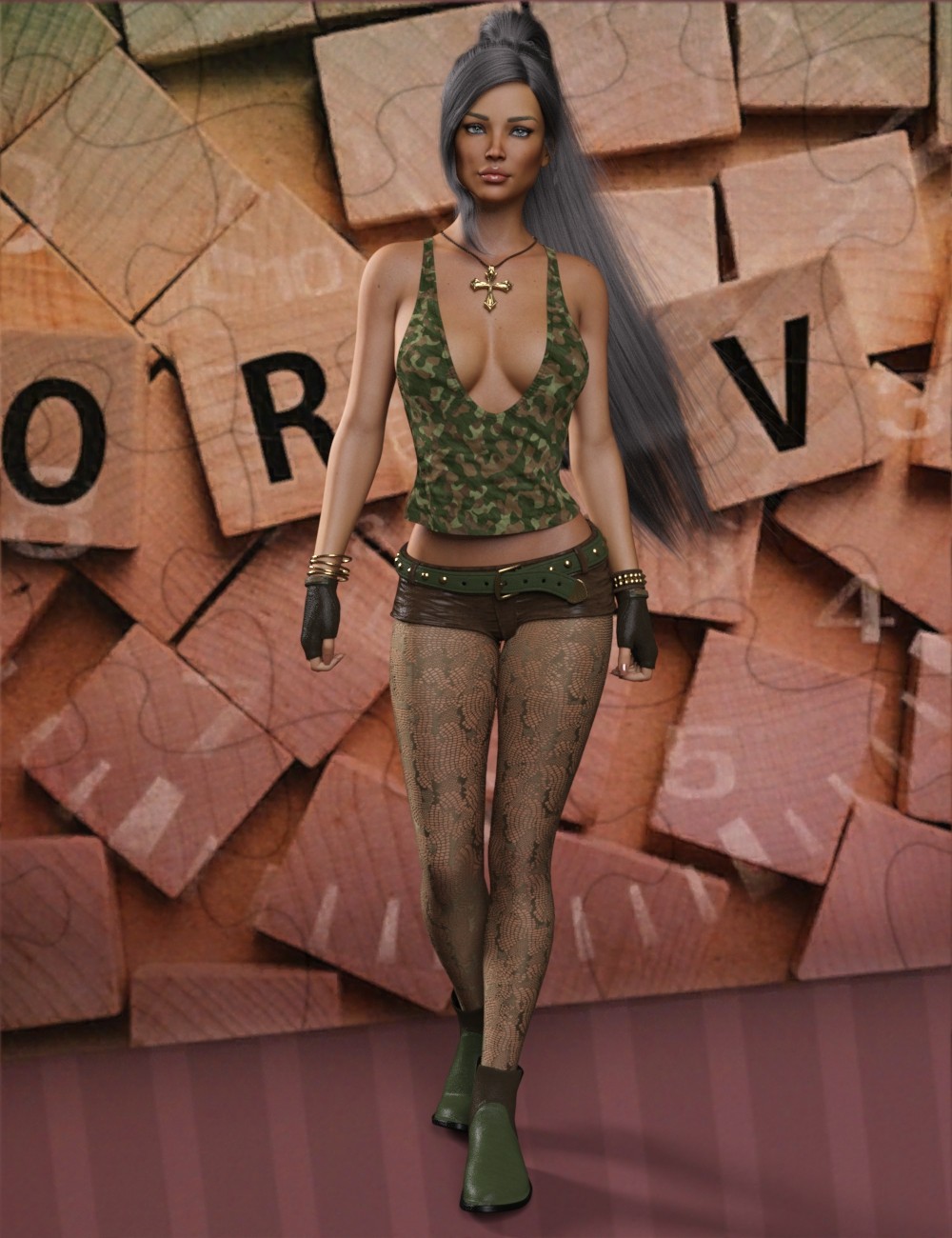 VERSUS - Exnem dForce Rockstar for Genesis 8 Female by N/A