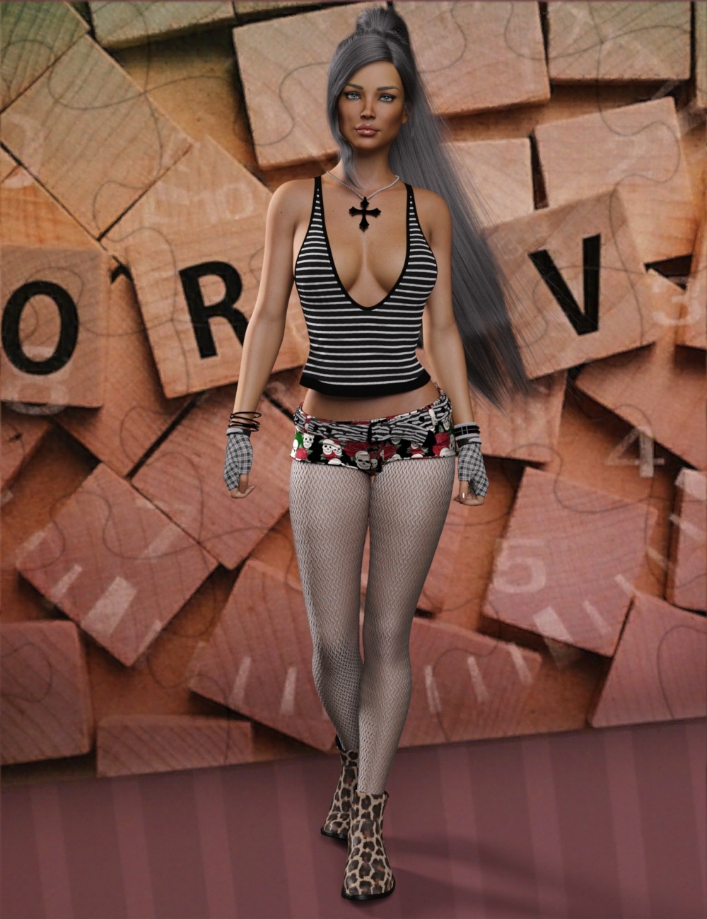 VERSUS - Exnem dForce Rockstar for Genesis 8 Female by N/A