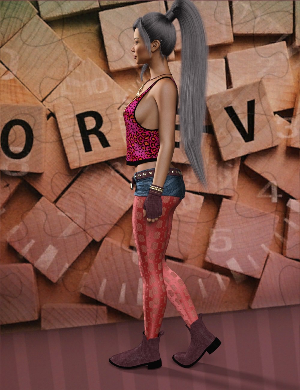 VERSUS - Exnem dForce Rockstar for Genesis 8 Female by N/A