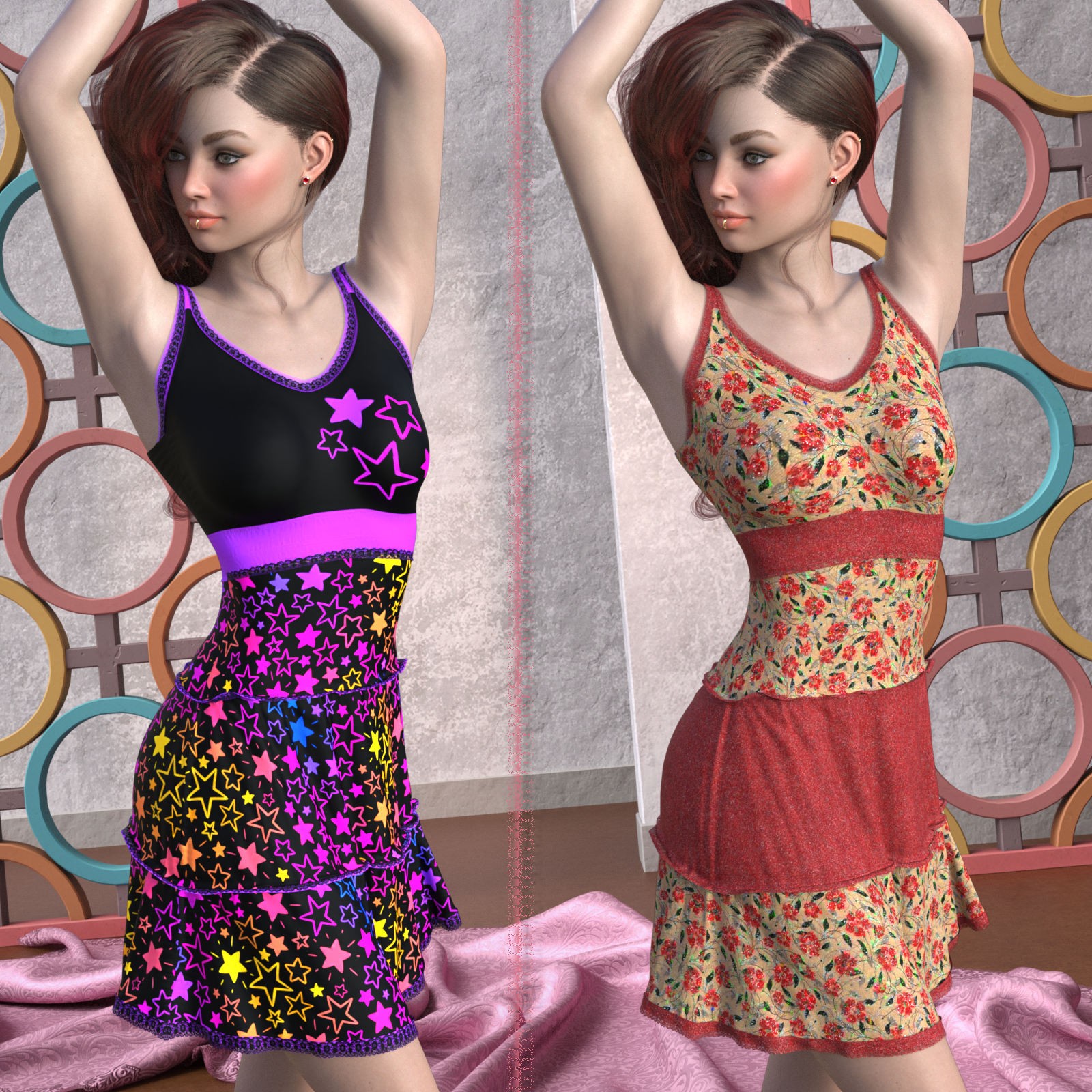 DA-Extravagant for dForce Maristina for G8F and G9 by -Wolfie- by N/A