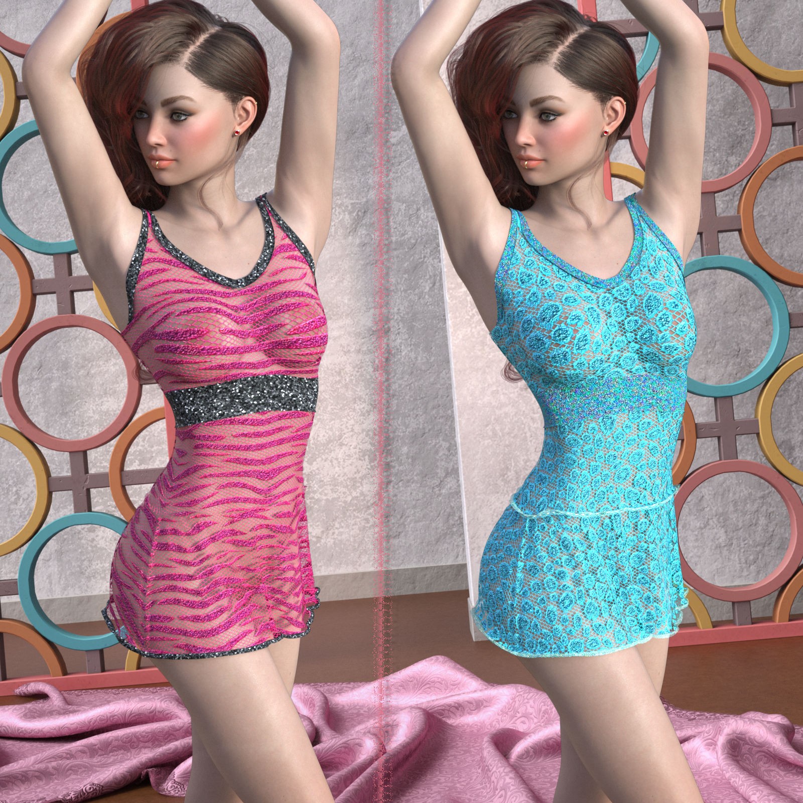 DA-Extravagant for dForce Maristina for G8F and G9 by -Wolfie- by N/A