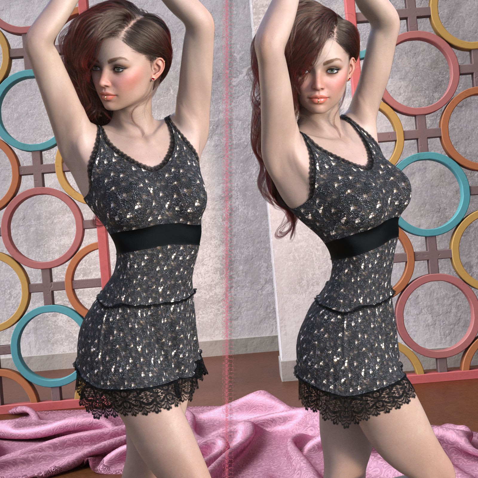 DA-Extravagant for dForce Maristina for G8F and G9 by -Wolfie- by N/A