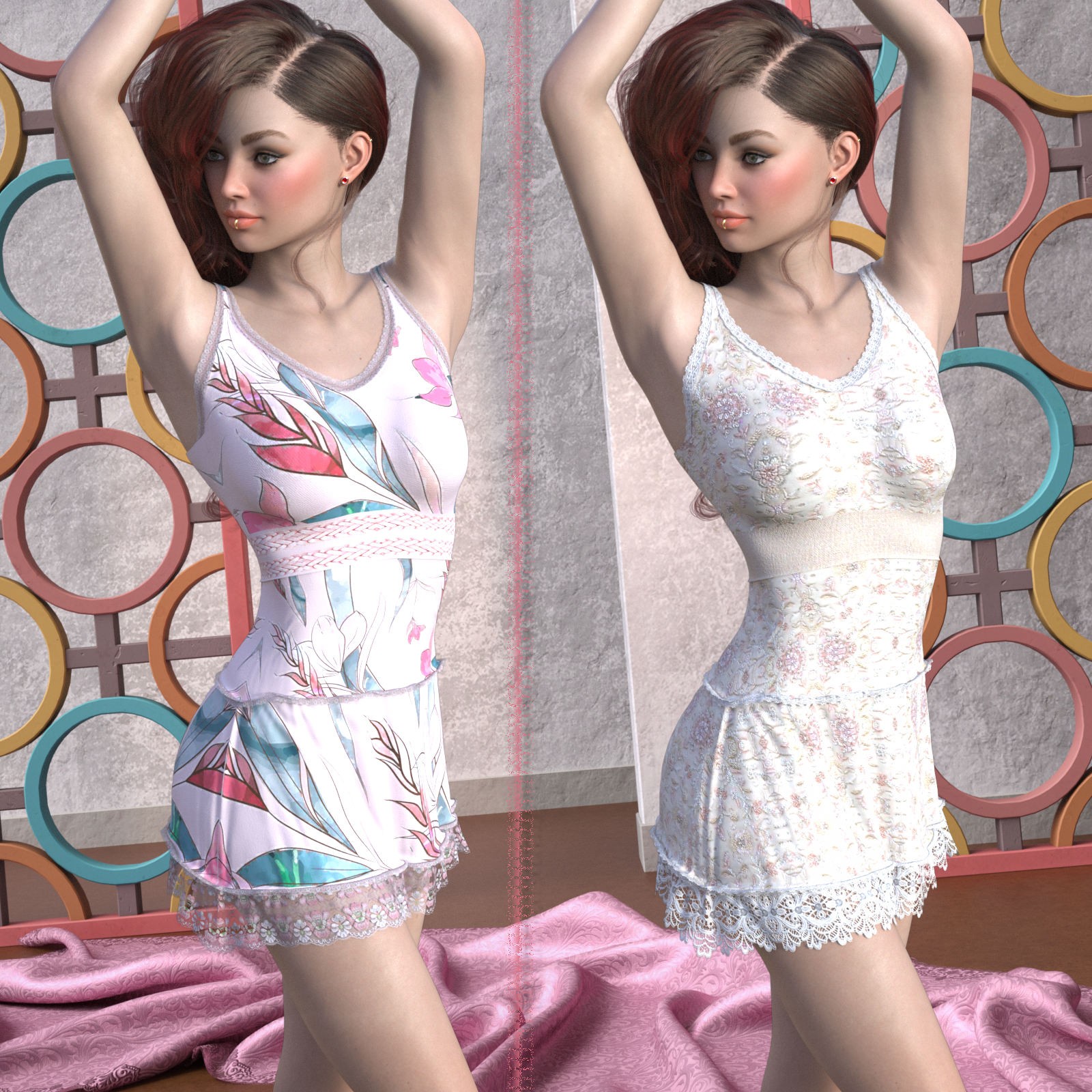 DA-Extravagant for dForce Maristina for G8F and G9 by -Wolfie- by N/A