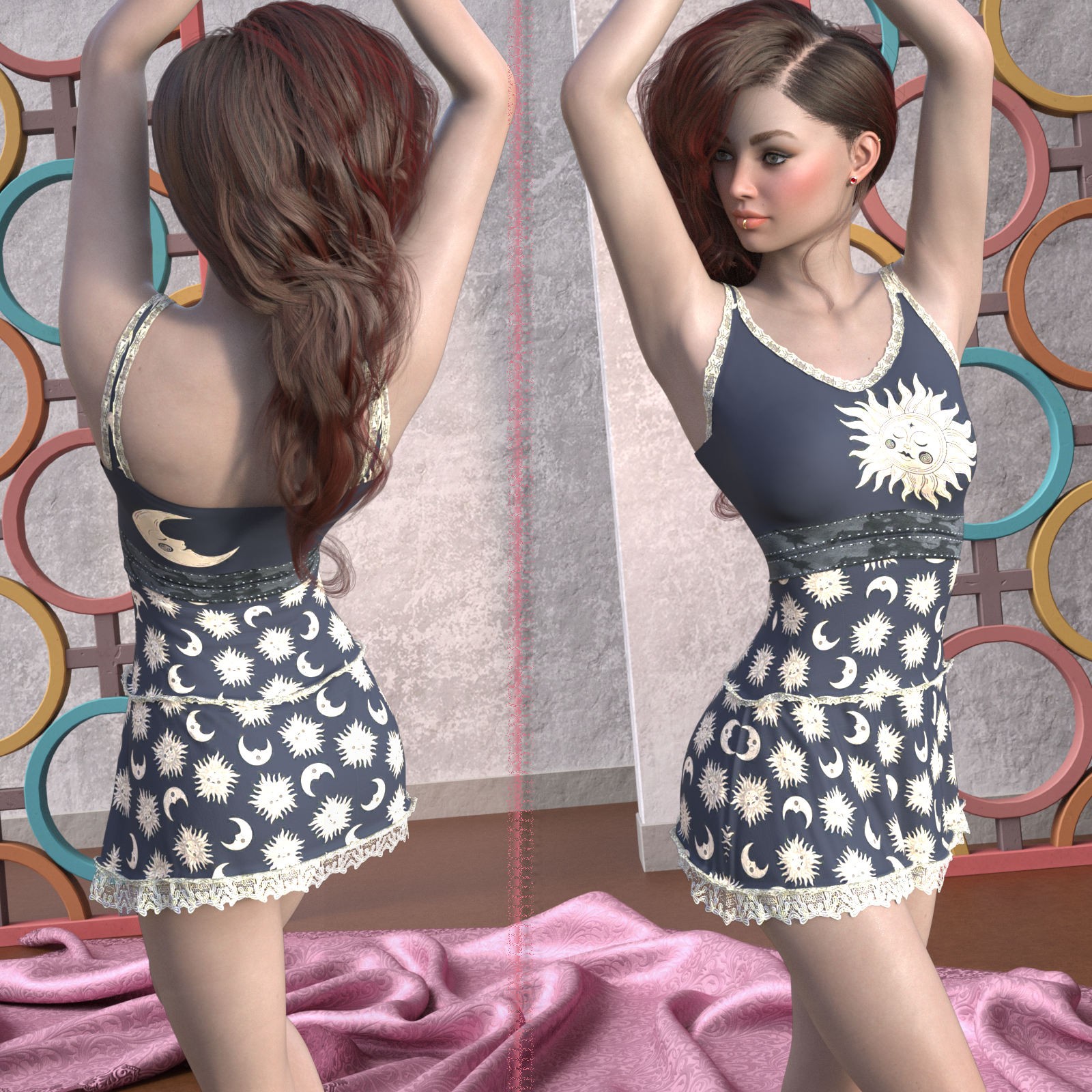 DA-Extravagant for dForce Maristina for G8F and G9 by -Wolfie- by N/A