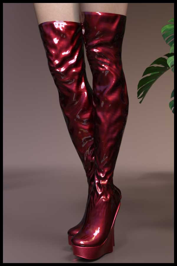 High Wedges Boots G8F by N/A