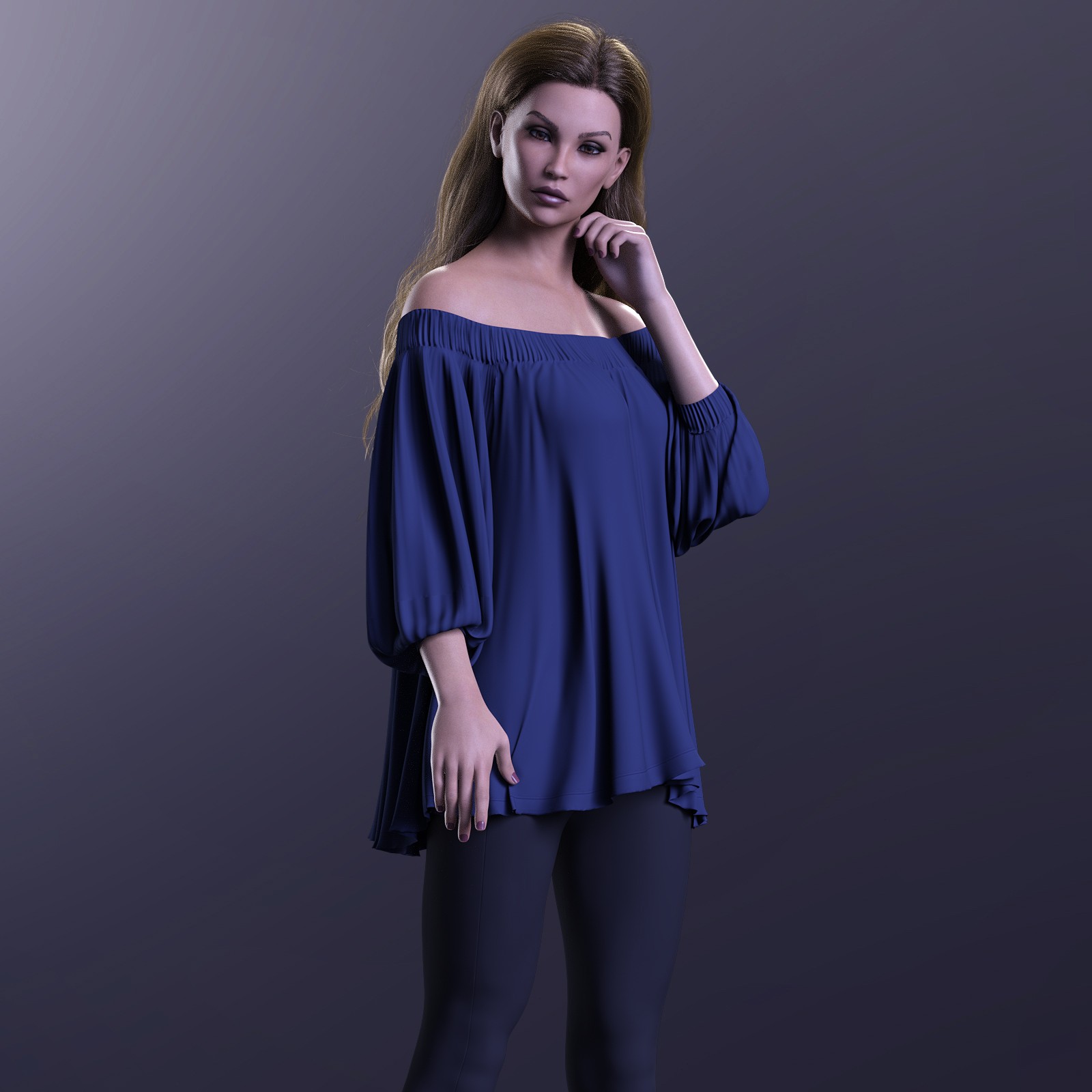 MbM Breezy Fall Outfit for Genesis 8 Female by N/A