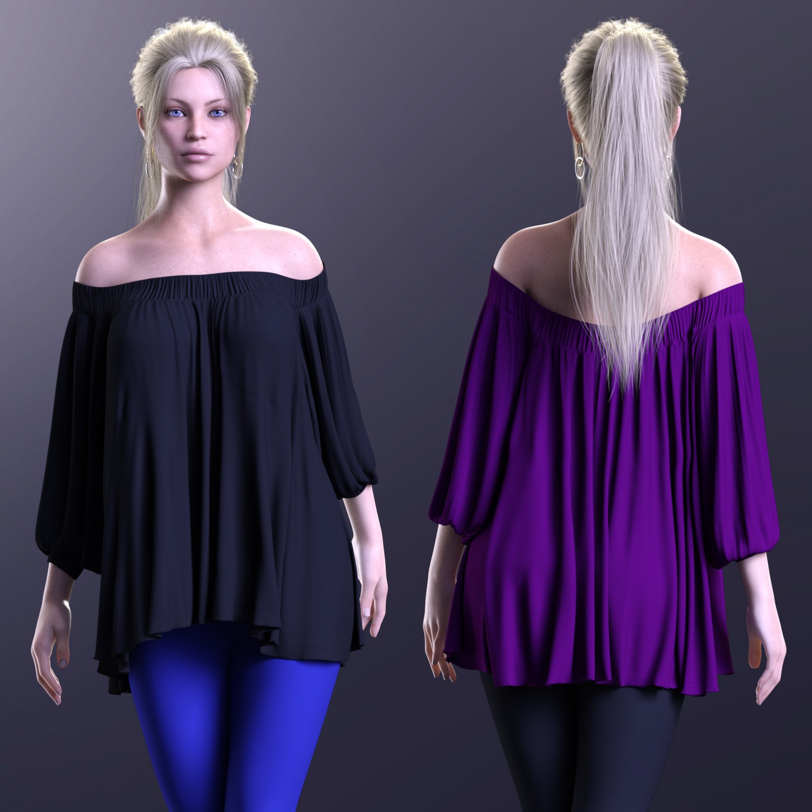 MbM Breezy Fall Outfit for Genesis 8 Female by N/A