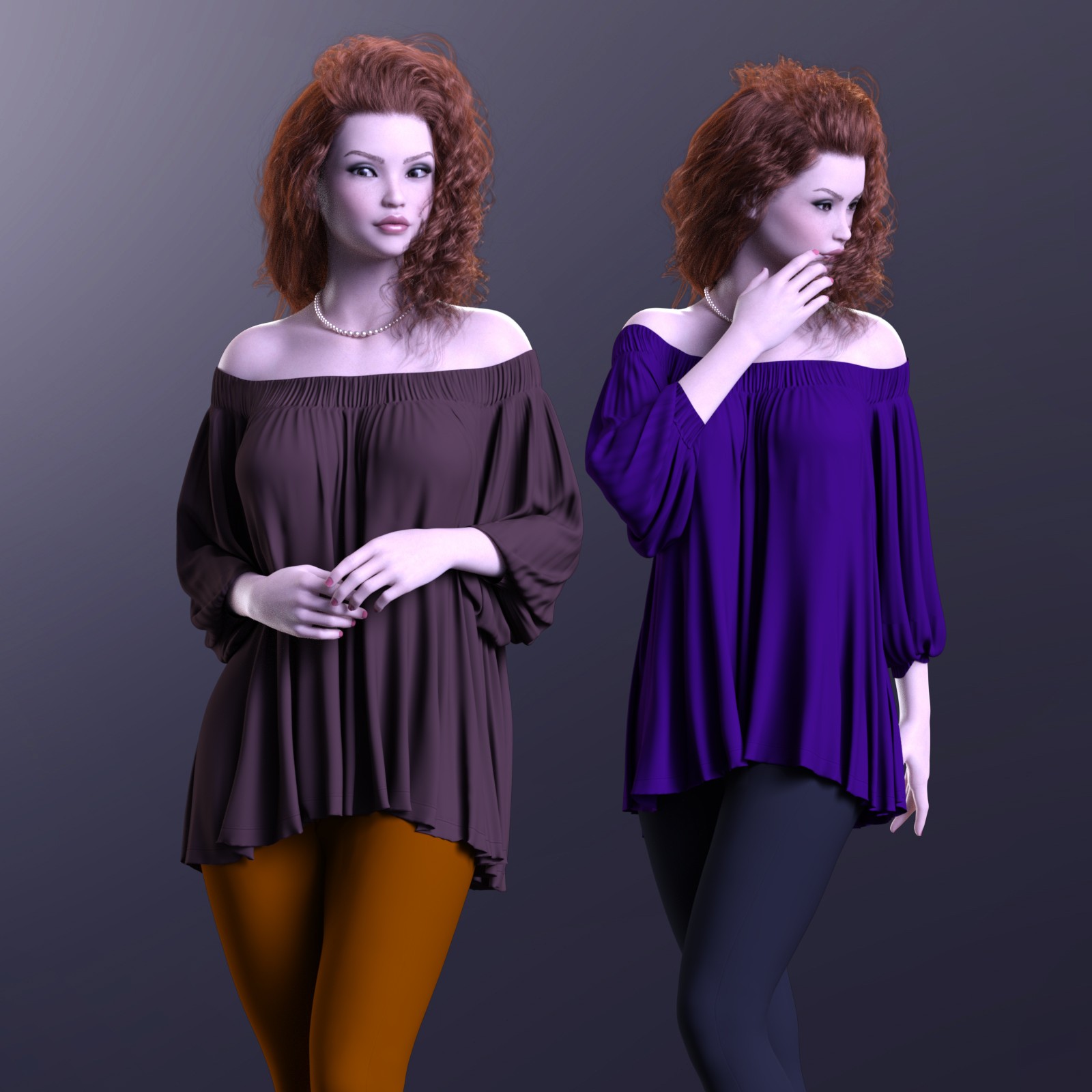 MbM Breezy Fall Outfit for Genesis 8 Female by N/A