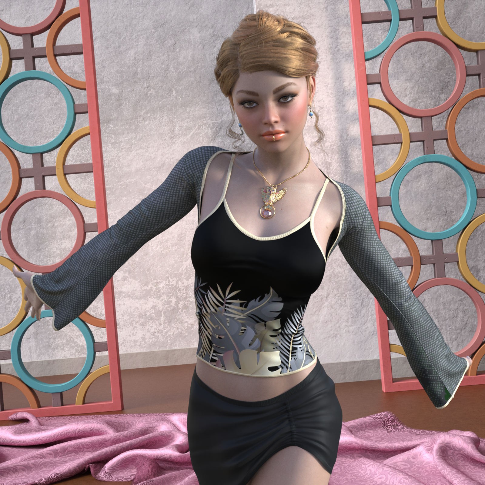 DA-Trendy for dForce Essentials Casual Shrug and Tank G8FG8.1F by Sveva by N/A
