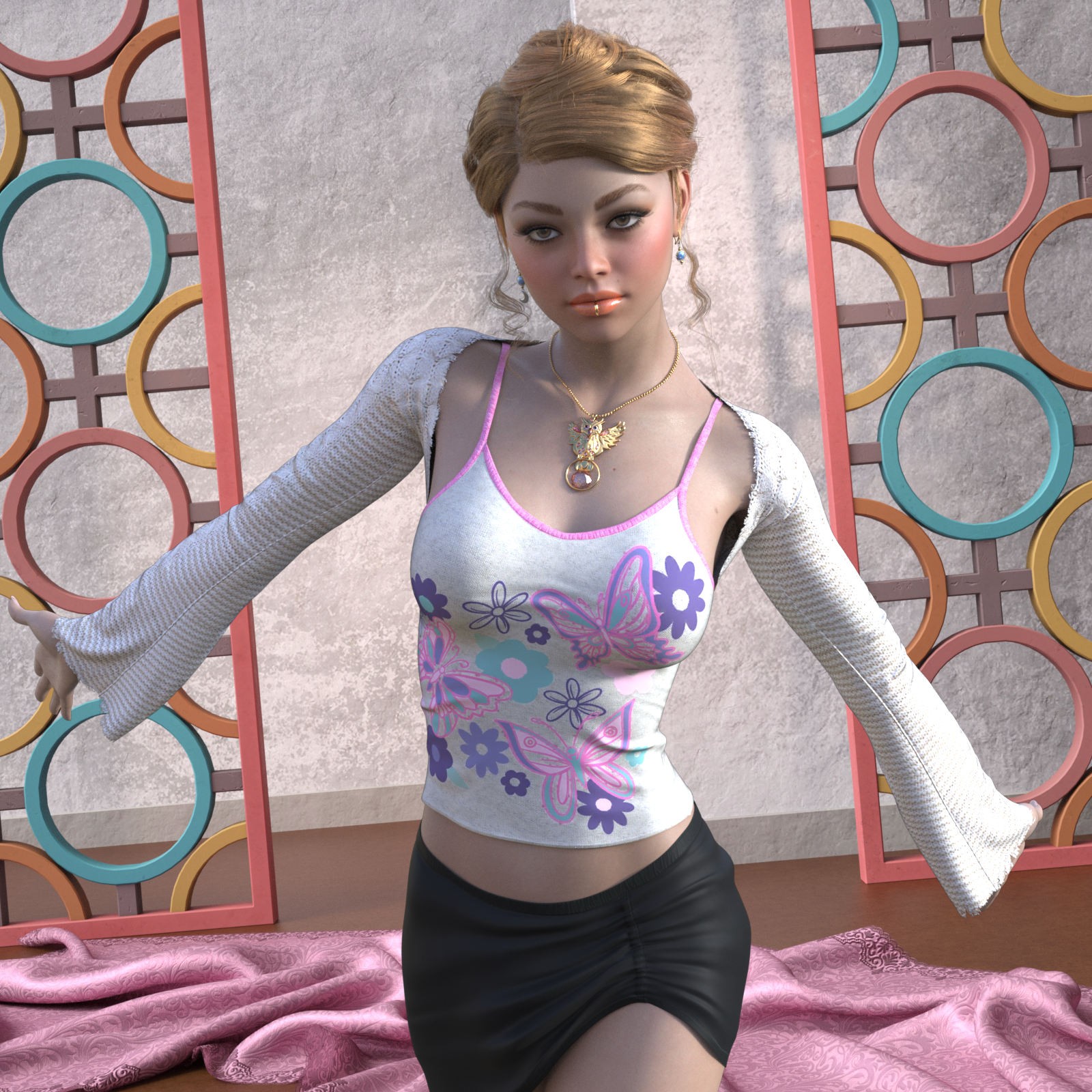 DA-Trendy for dForce Essentials Casual Shrug and Tank G8FG8.1F by Sveva by N/A