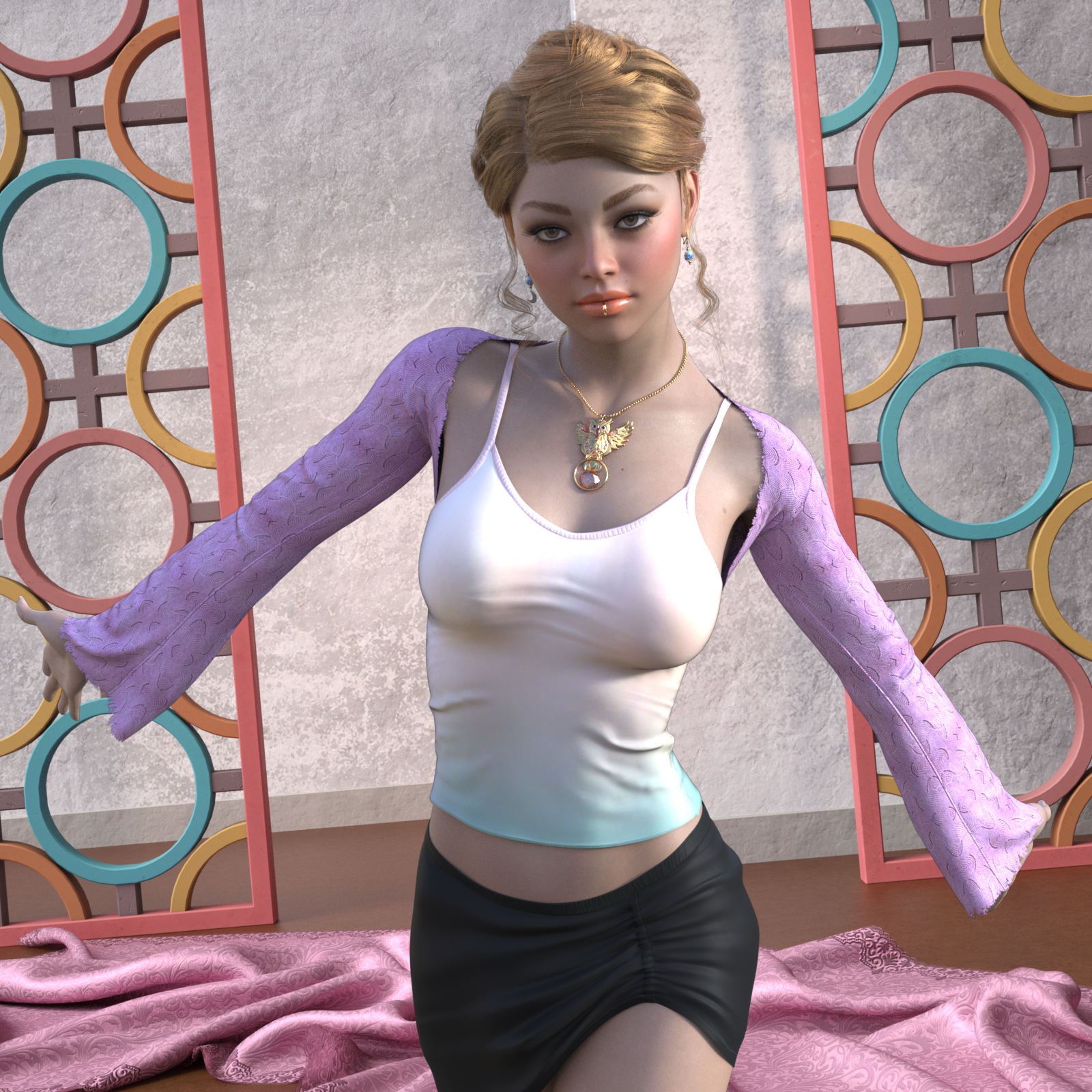 DA-Trendy for dForce Essentials Casual Shrug and Tank G8FG8.1F by Sveva by N/A