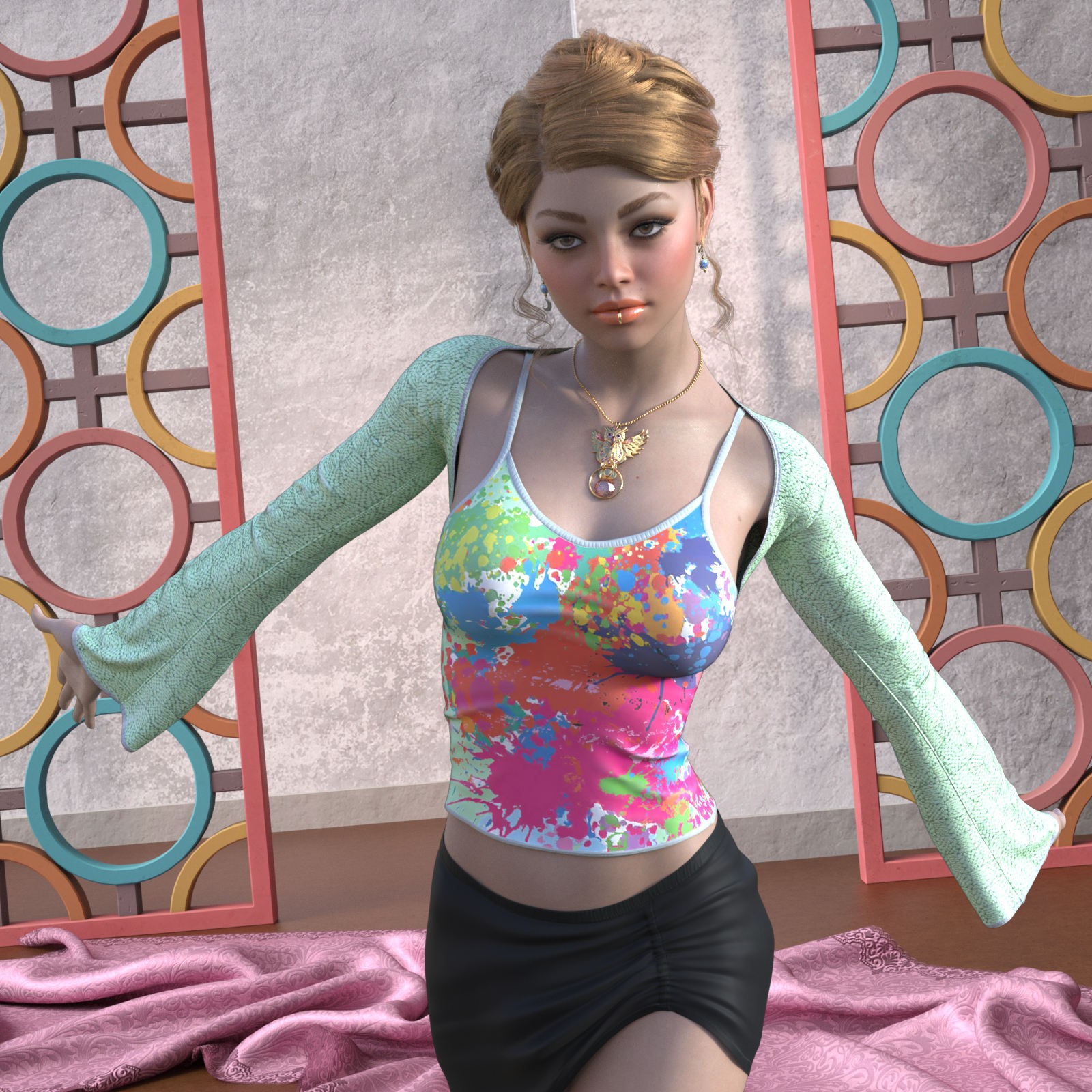 DA-Trendy for dForce Essentials Casual Shrug and Tank G8FG8.1F by Sveva by N/A
