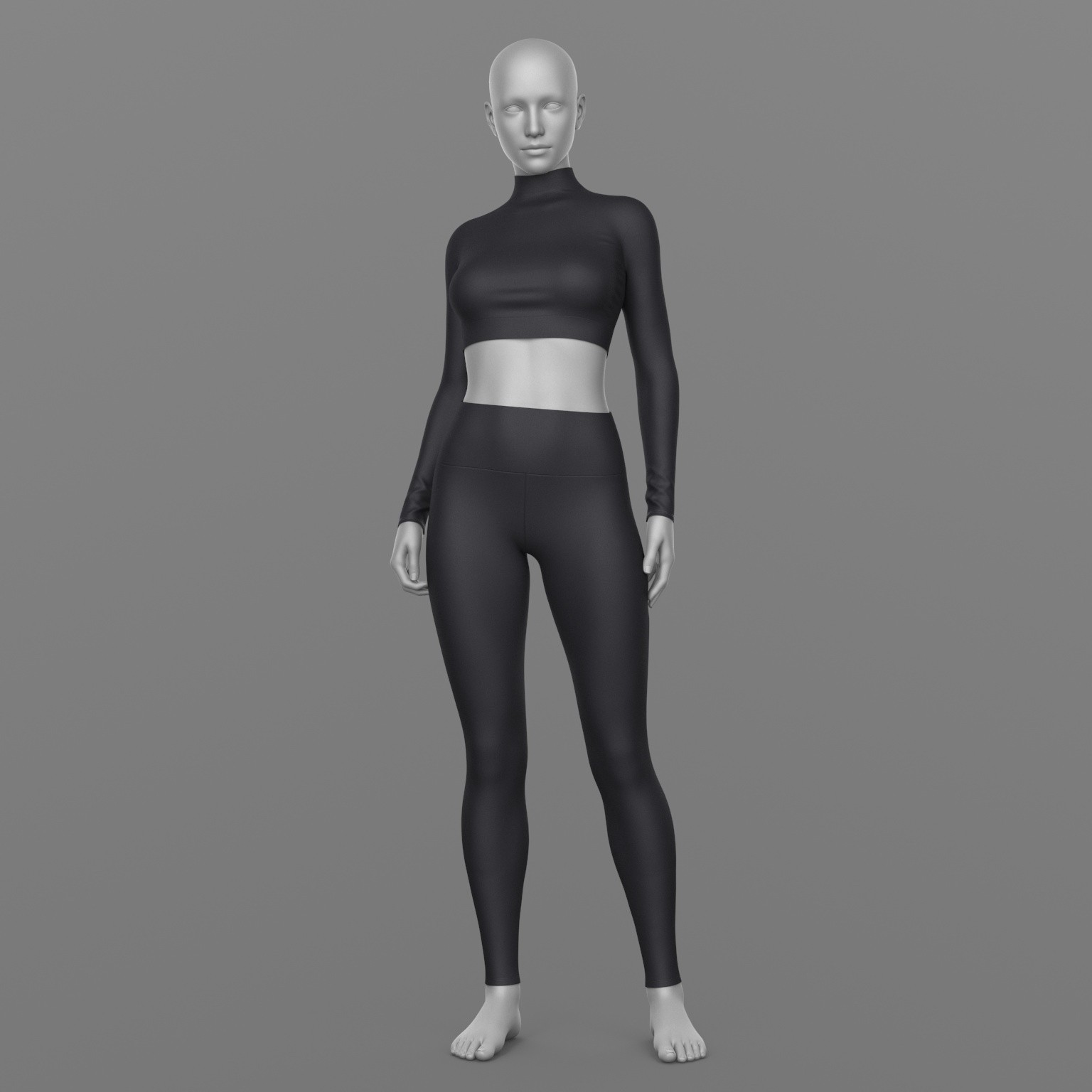 Leggings and Long Sleeve Top G8 Female by N/A