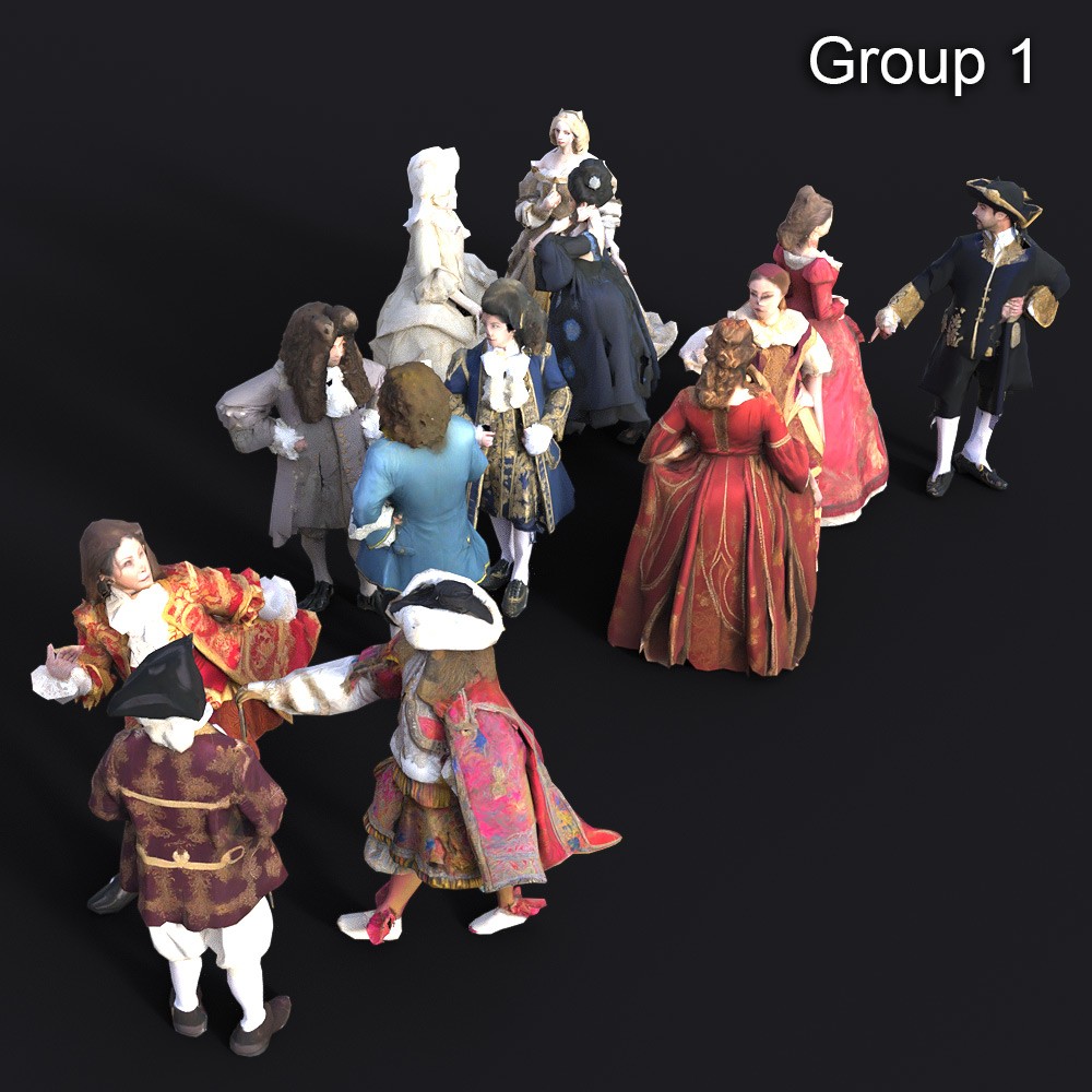 LOWREZ People 17th century for Daz Studio by N/A