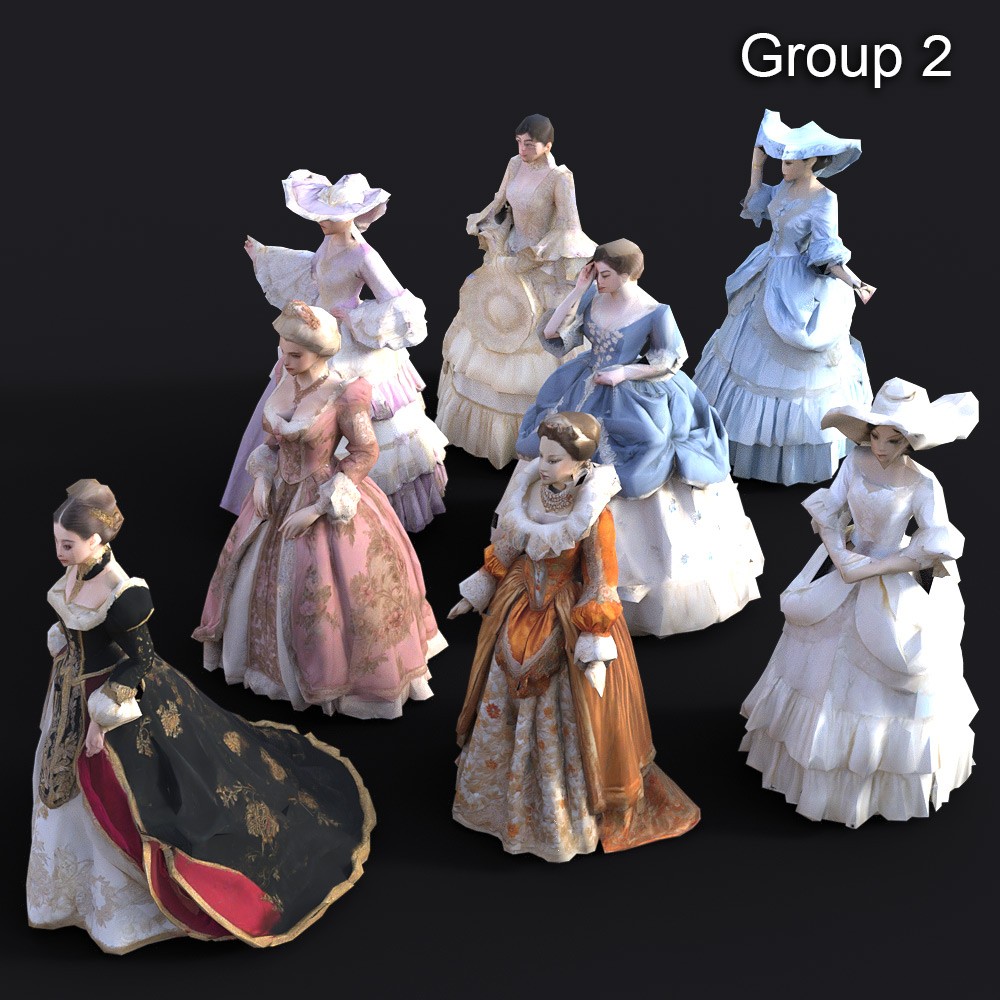 LOWREZ People 17th century for Daz Studio by N/A