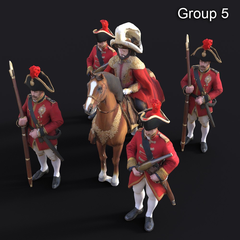 LOWREZ People 17th century for Daz Studio by N/A