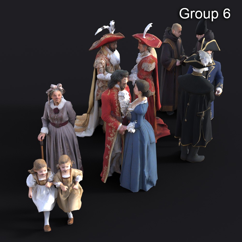 LOWREZ People 17th century for Daz Studio by N/A