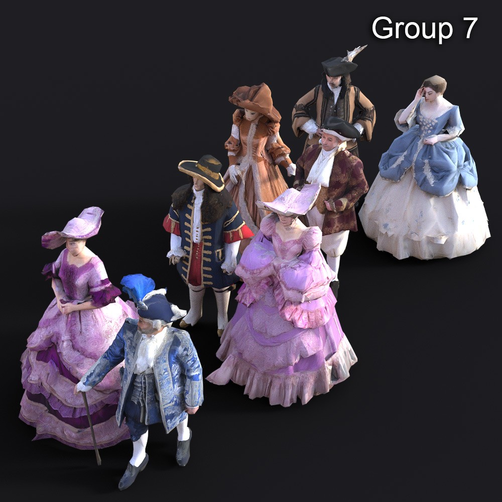 LOWREZ People 17th century for Daz Studio by N/A