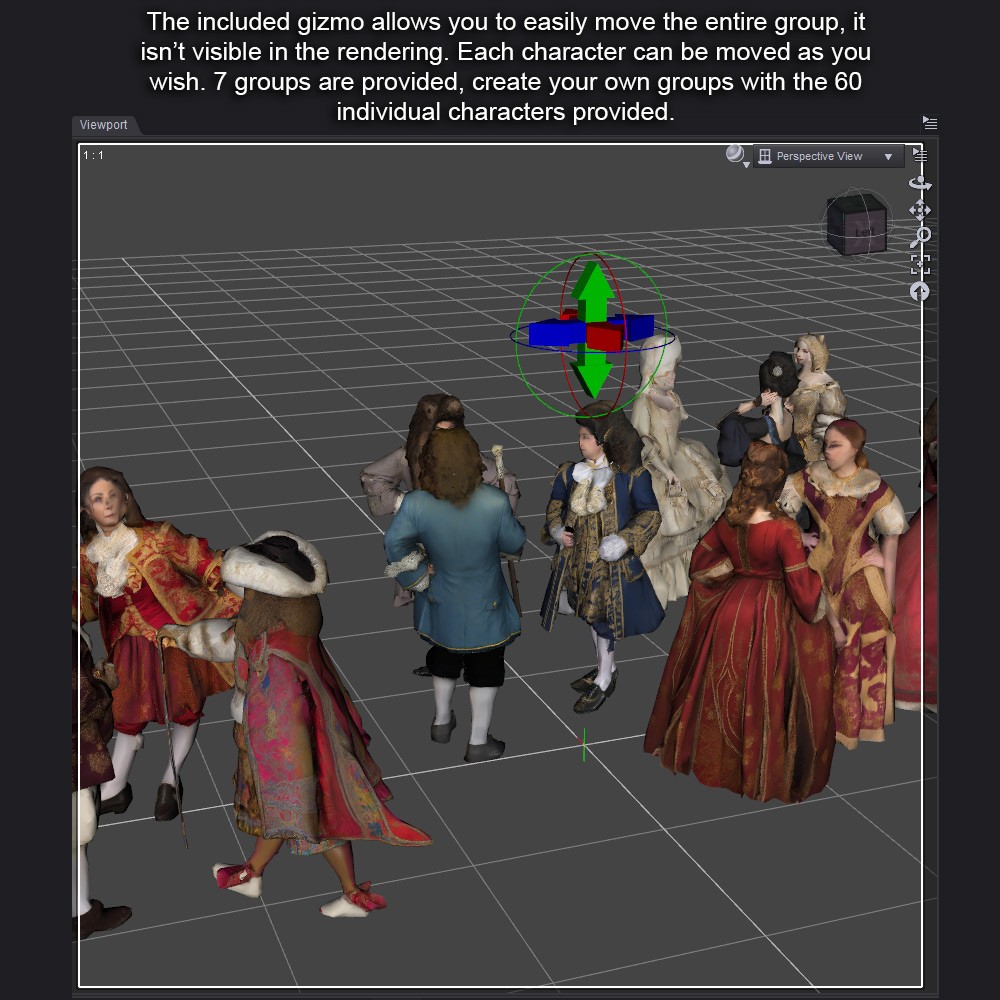 LOWREZ People 17th century for Daz Studio by N/A