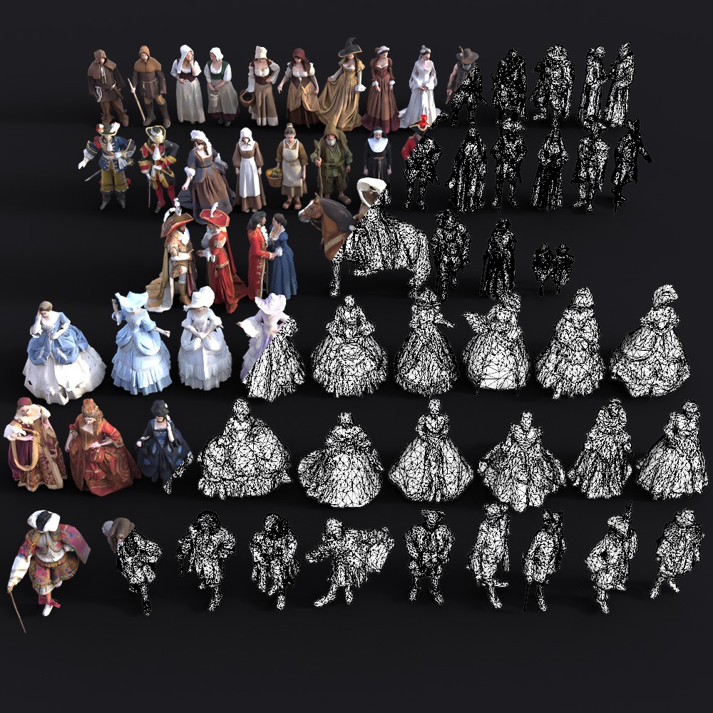 LOWREZ People 17th century for Daz Studio by N/A