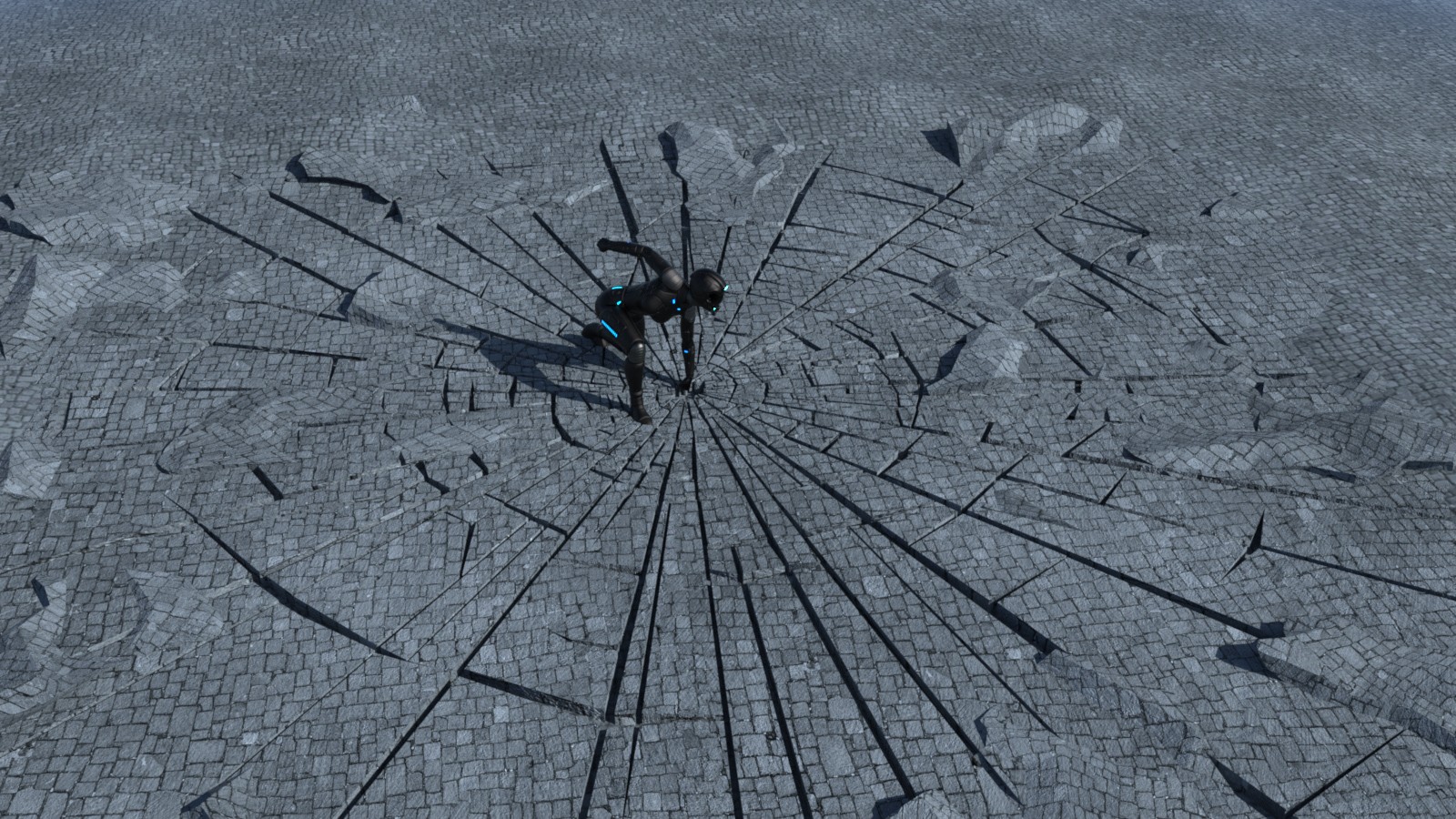 Shattered ground by N/A