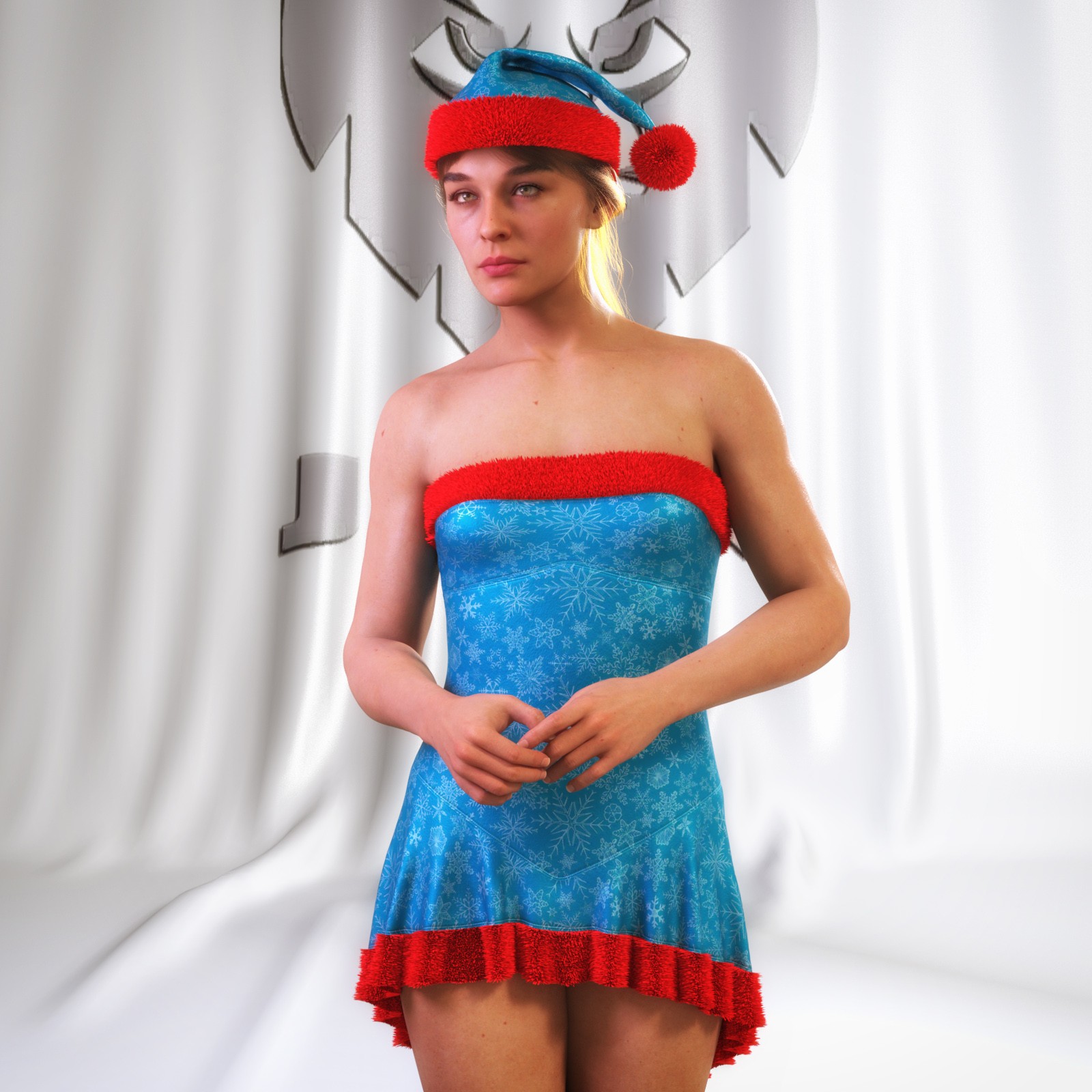 JMR dForce Christmas Outfit 25 for G9F and G8F by N/A